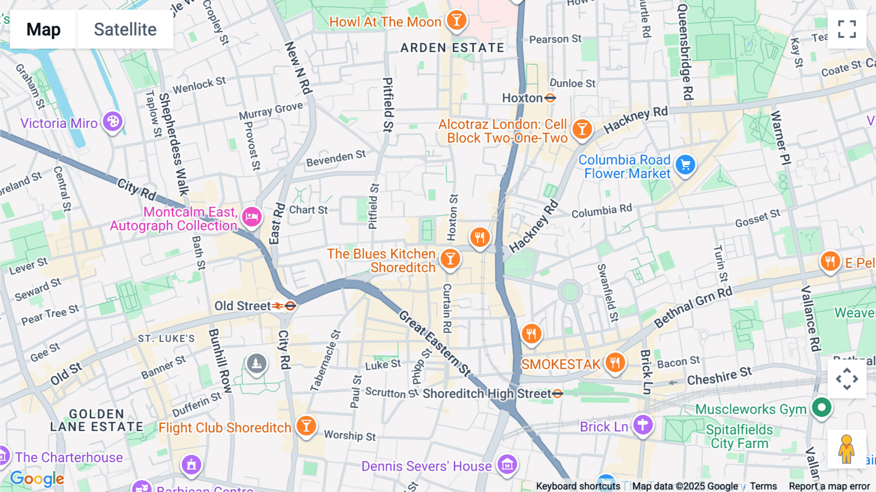 Click for interative map of The Rutherford, 42-43 Hoxton Square, London