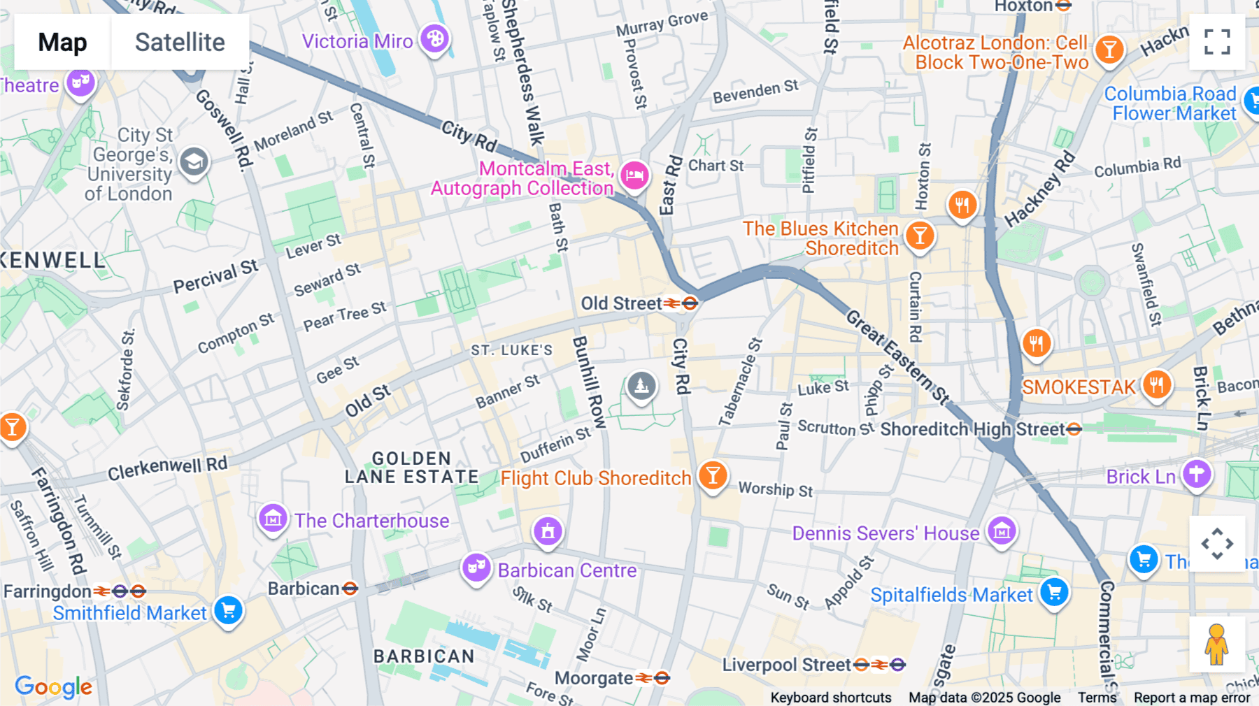 Click for interative map of 44 Featherstone Street, Script, 1st Floor, London