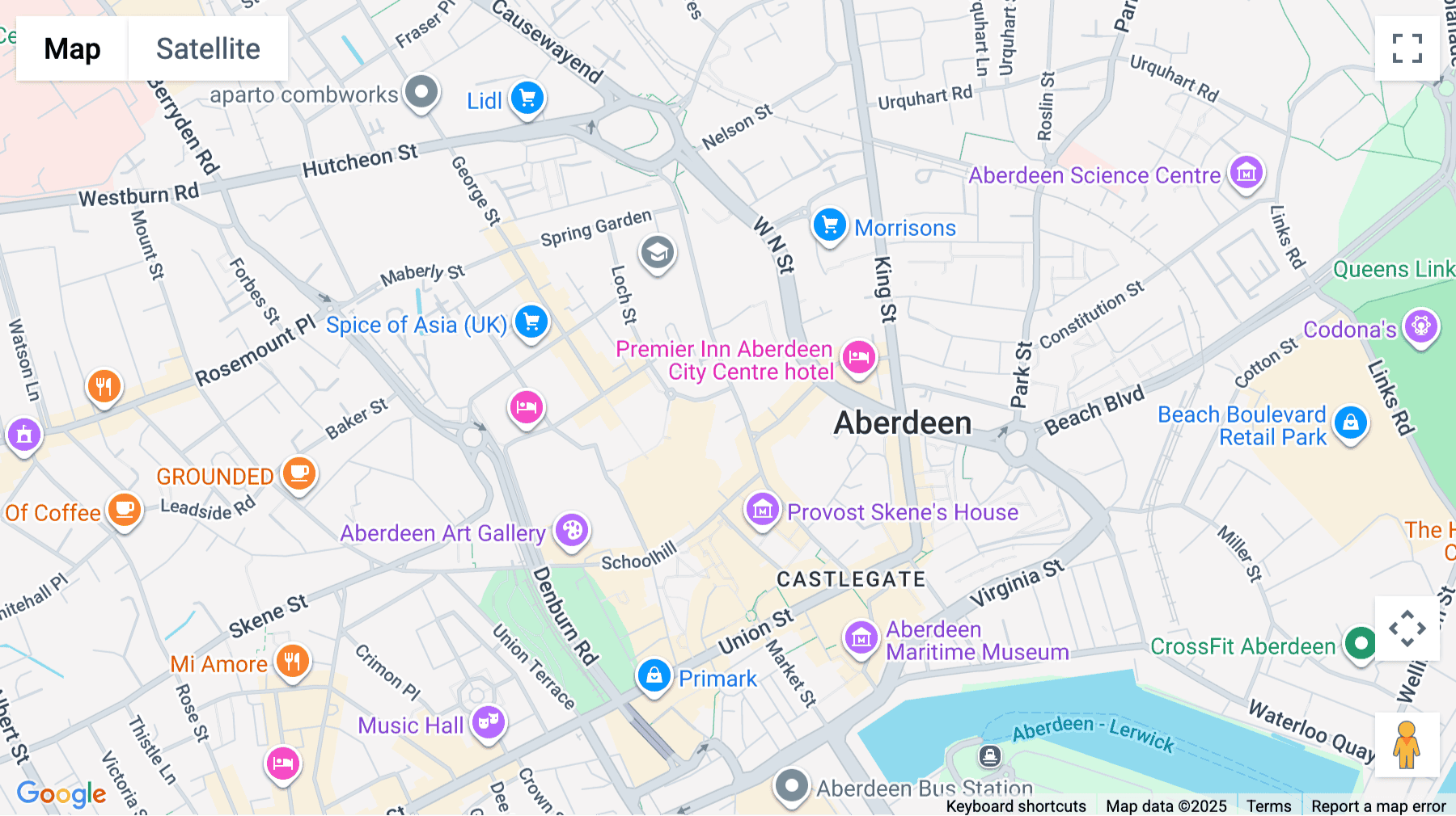 Click for interative map of 1 Berry Street, Ground, 1st, 2nd and 3rd Floors, Aberdeen