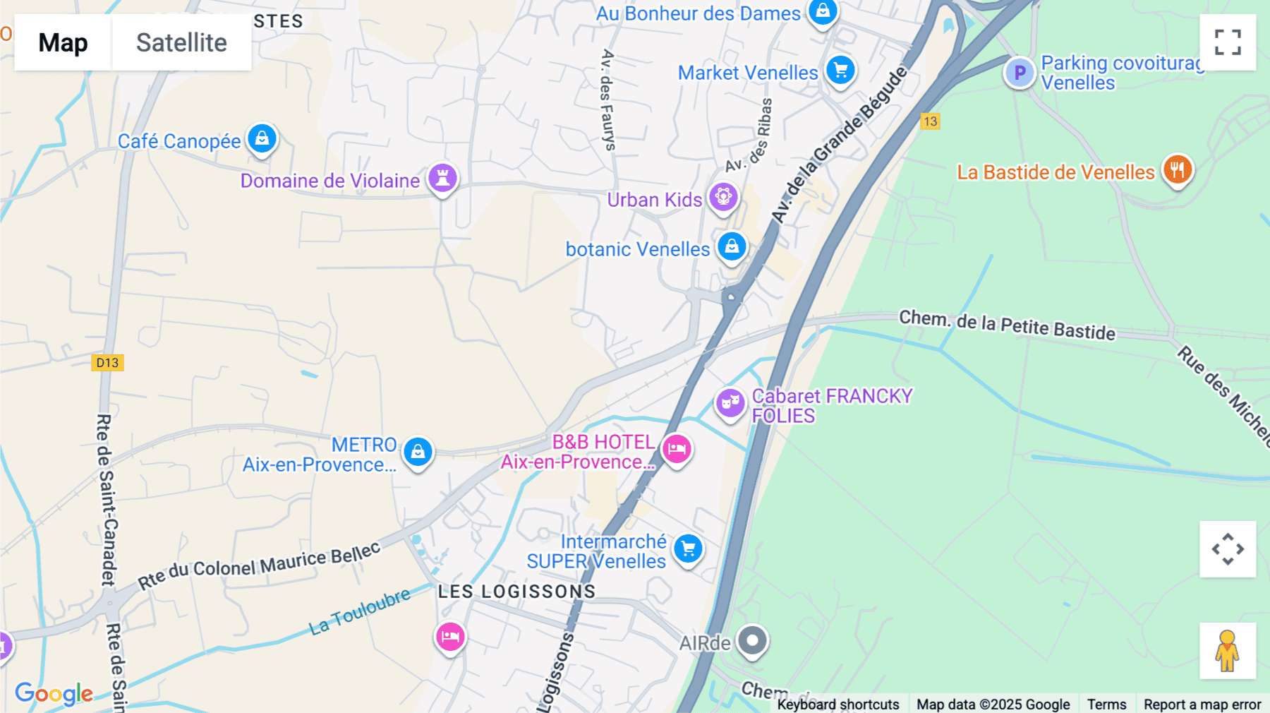 Click for interative map of 302 Rue De La Gare, Venelles