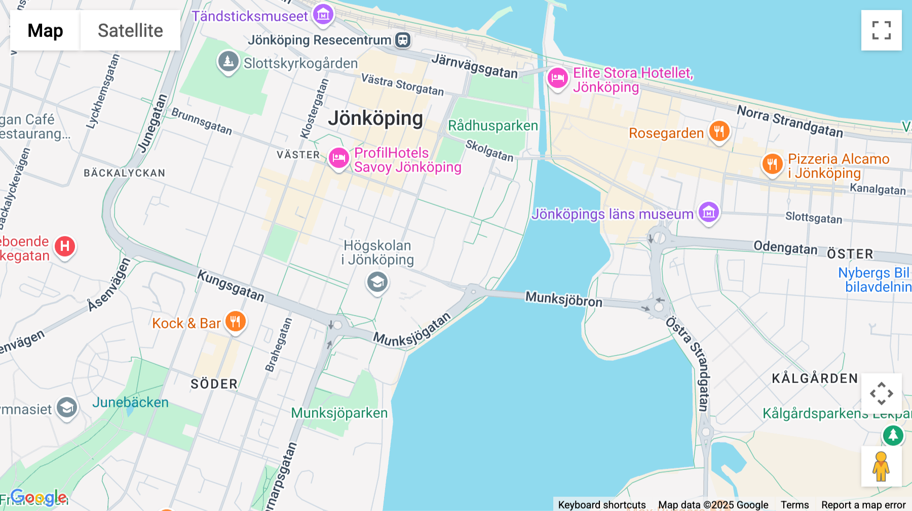 Click for interative map of Vallgatan 8, Werket, Jönköping