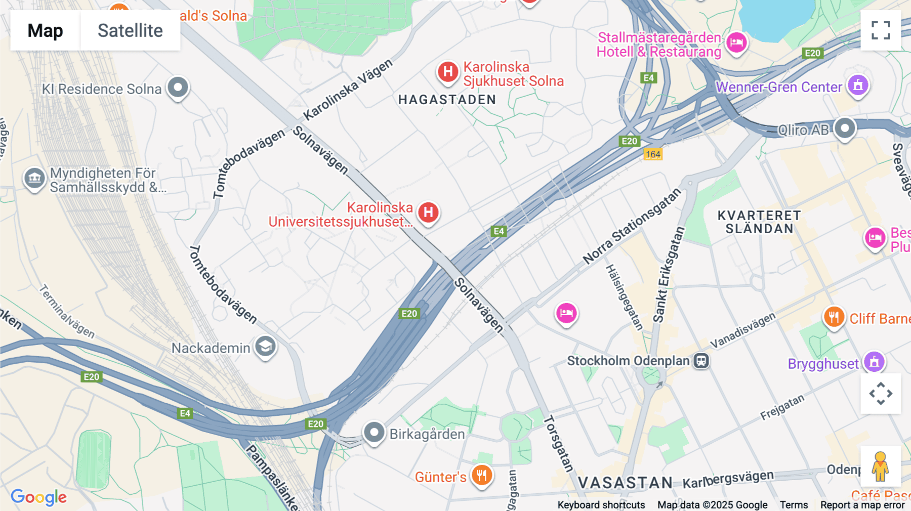 Click for interative map of Hagaplan 4, Stockholm