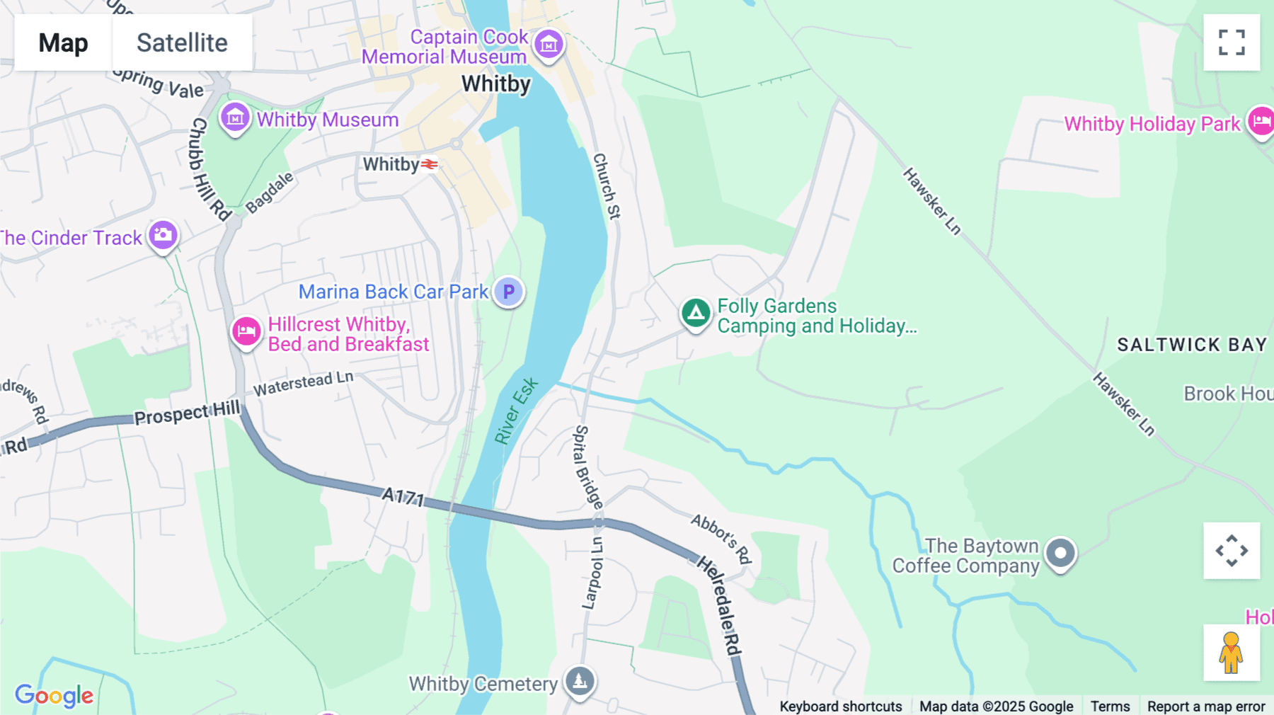Click for interative map of Green Lane, Green Lane Centre, Whitby