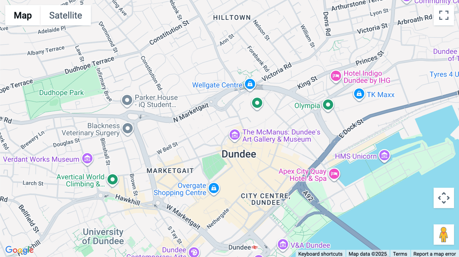 Click for interative map of Panmure Street, The Royal Exchange, Dundee