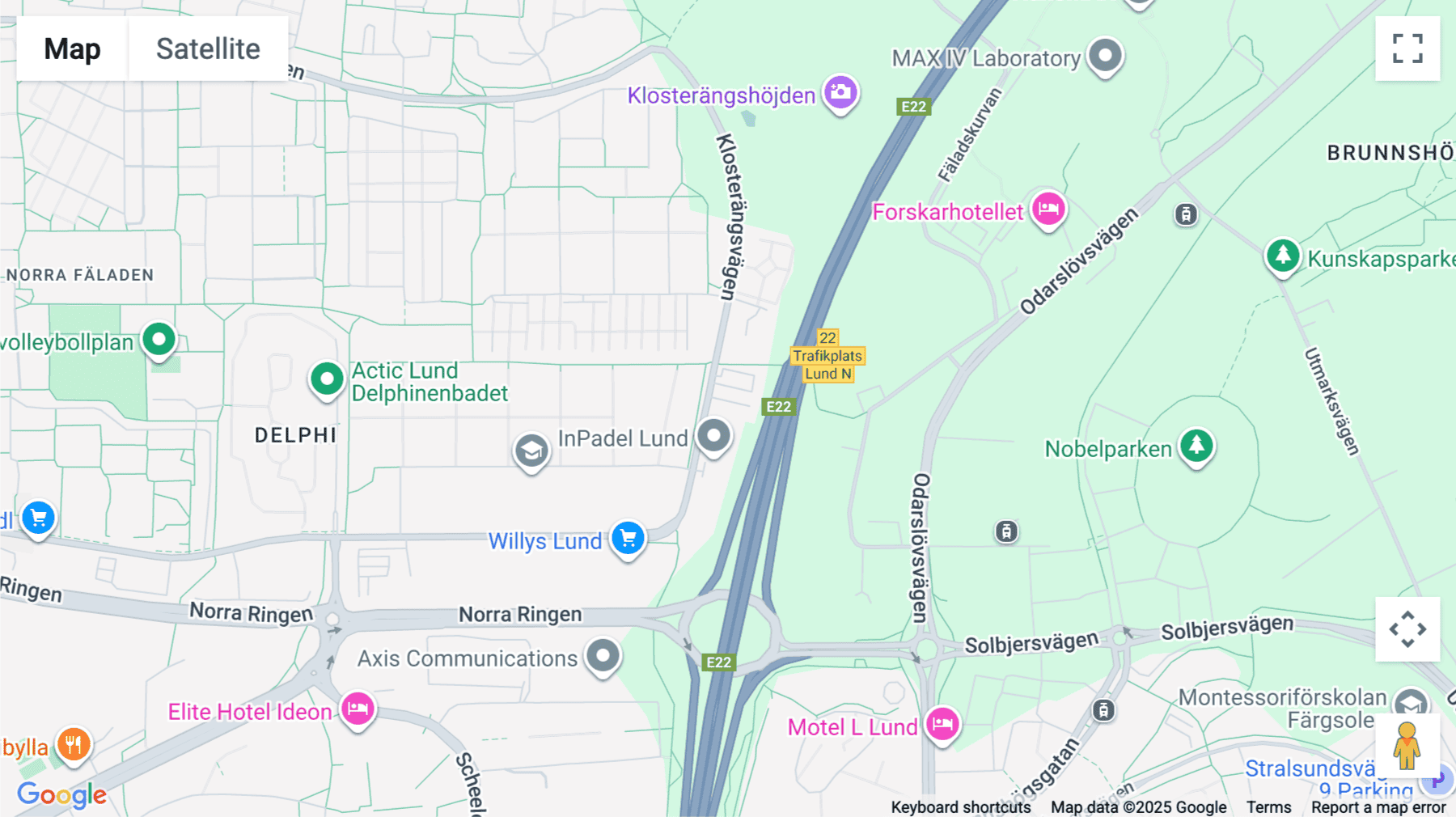 Click for interative map of Klosterängsvägen 11 A, Ground Floor, Lund