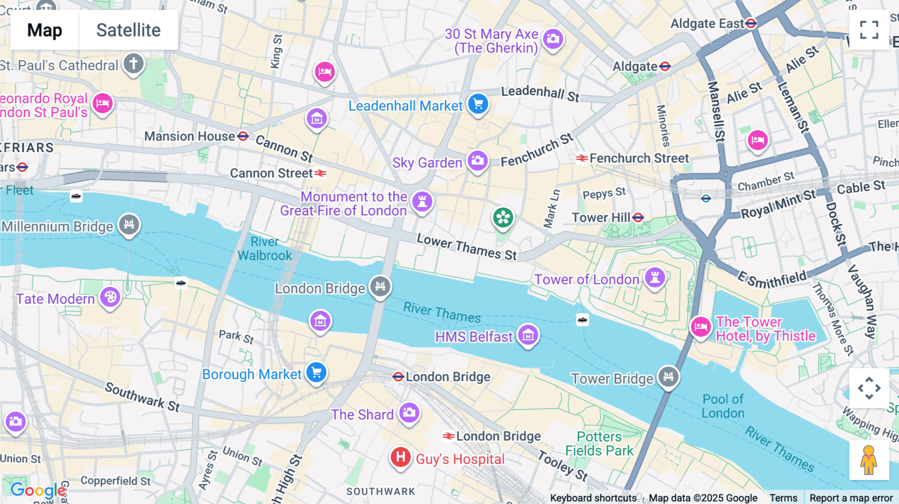 Click for interative map of 10, Monument Street, City of London, London