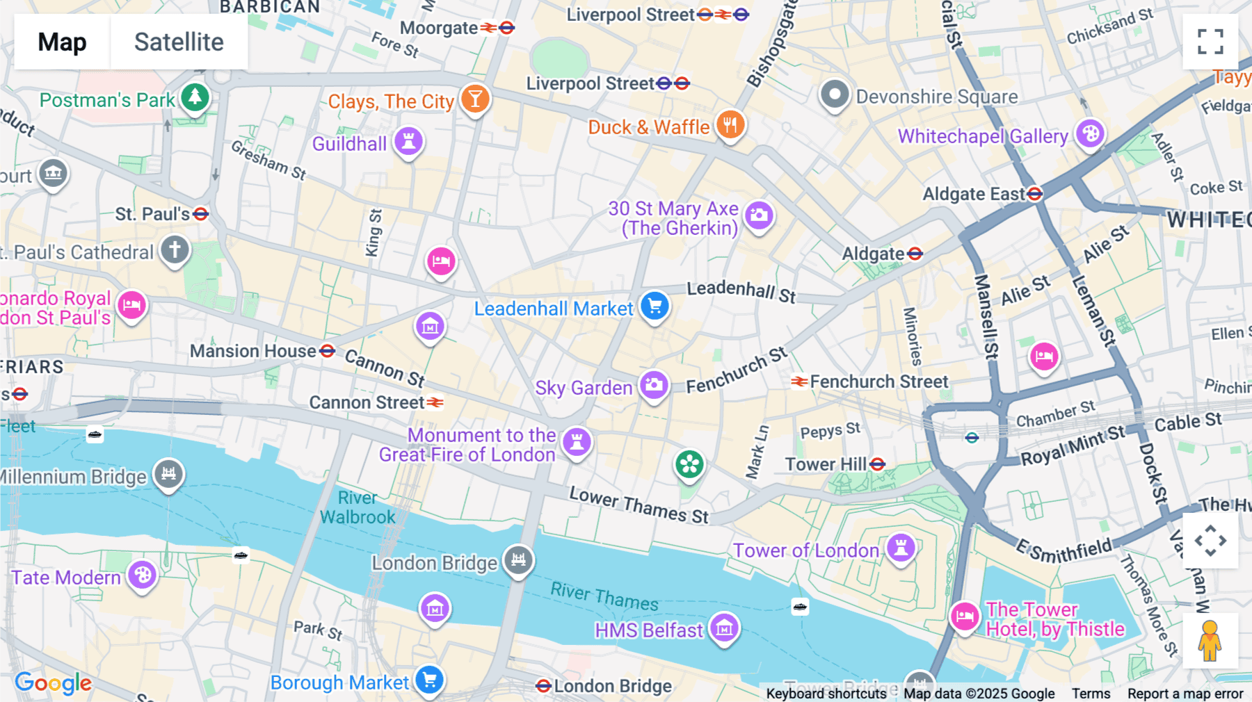 Click for interative map of 77, Gracechurch Street, City of London, London