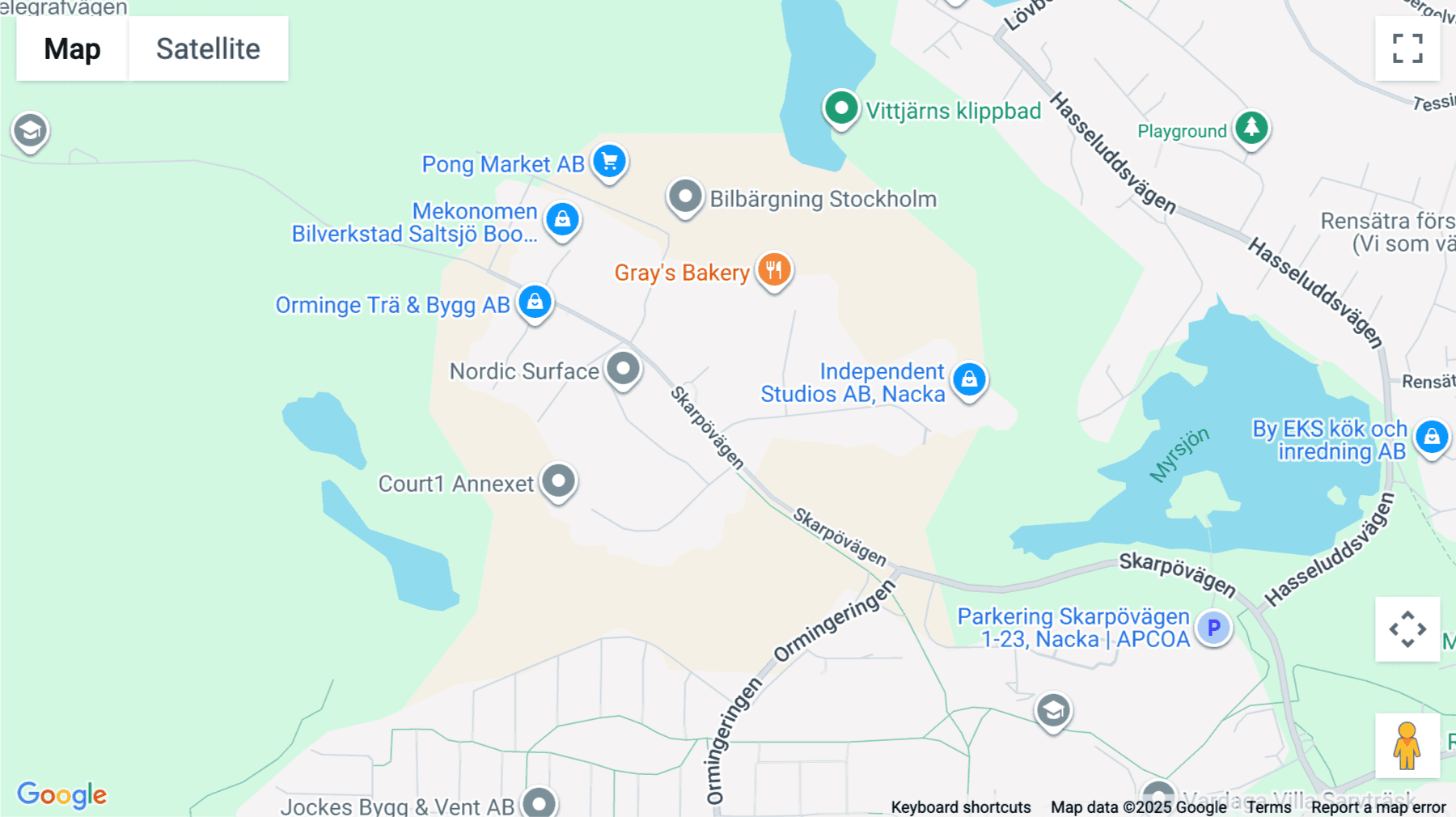 Click for interative map of Stenhuggarvägen 1, EntréPlan & Vån 2, Saltsjö-Boo