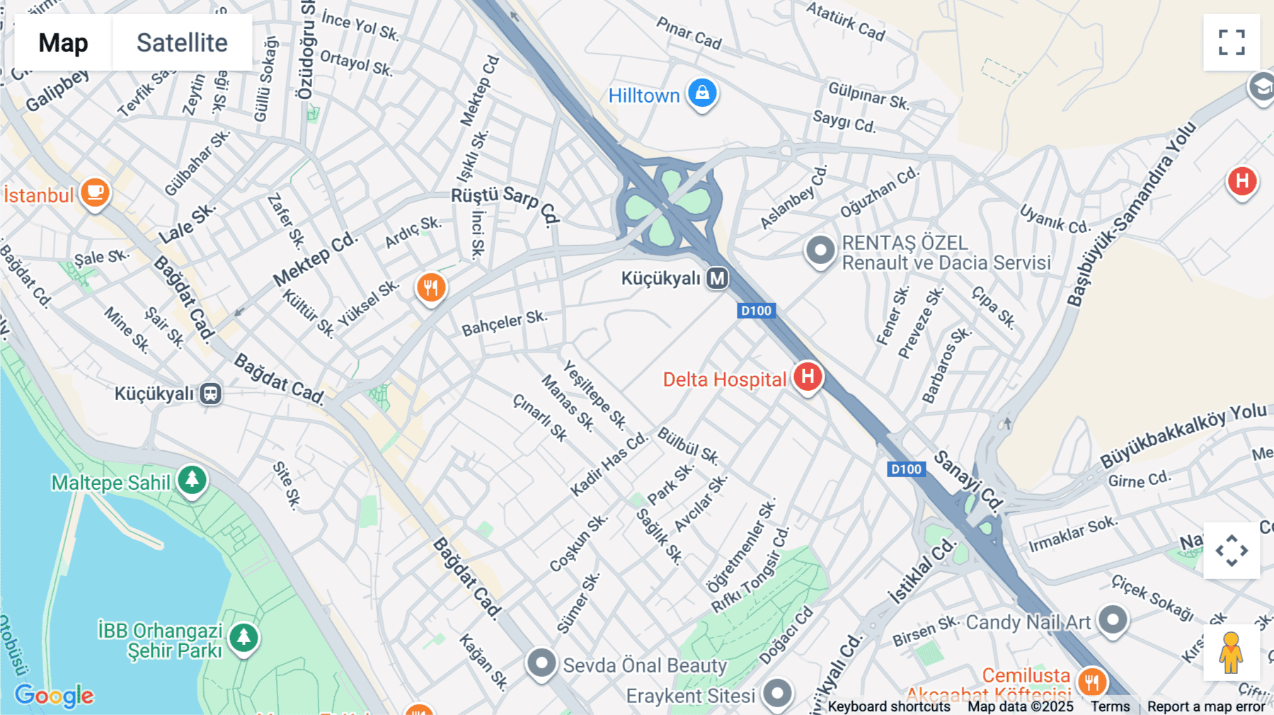 Click for interative map of Rifki Tongsir Caddesi No: 115, Nidakule Küçükyali A4, Çınar Mahallesi, Maltepe, Istanbul