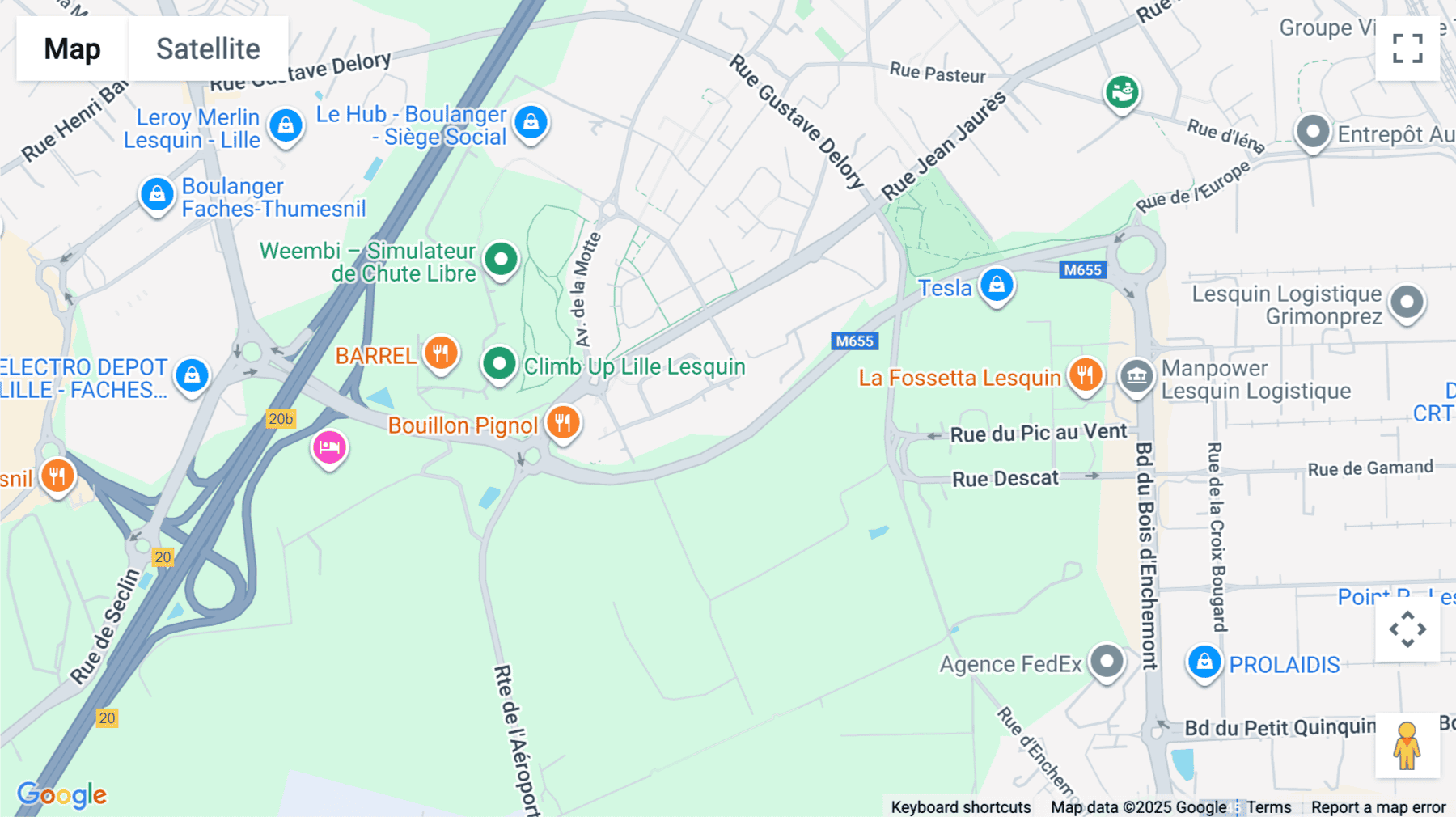 Click for interative map of 11 Rue Paul Dubrule, Lesquin