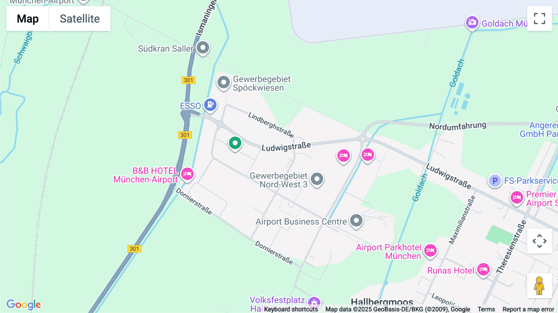 Click for interative map of Ludwigstraße 49, Hallbergmoos