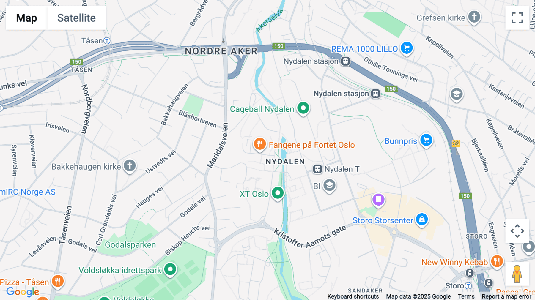 Click for interative map of 1st floor, 28 Nydalsveien, Oslo