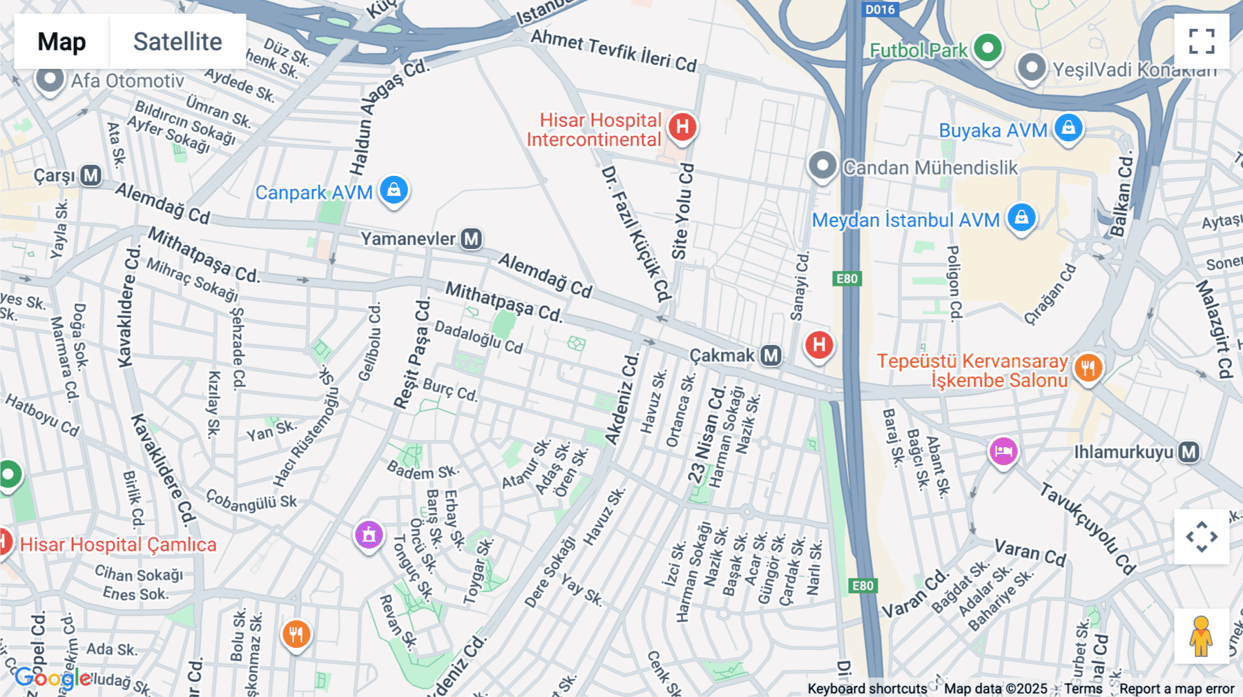 Click for interative map of Atakent Mah. Mithatpaşa Cd. No: 116 Çağla Plaza, Kat: 2 Ümraniye, Istanbul