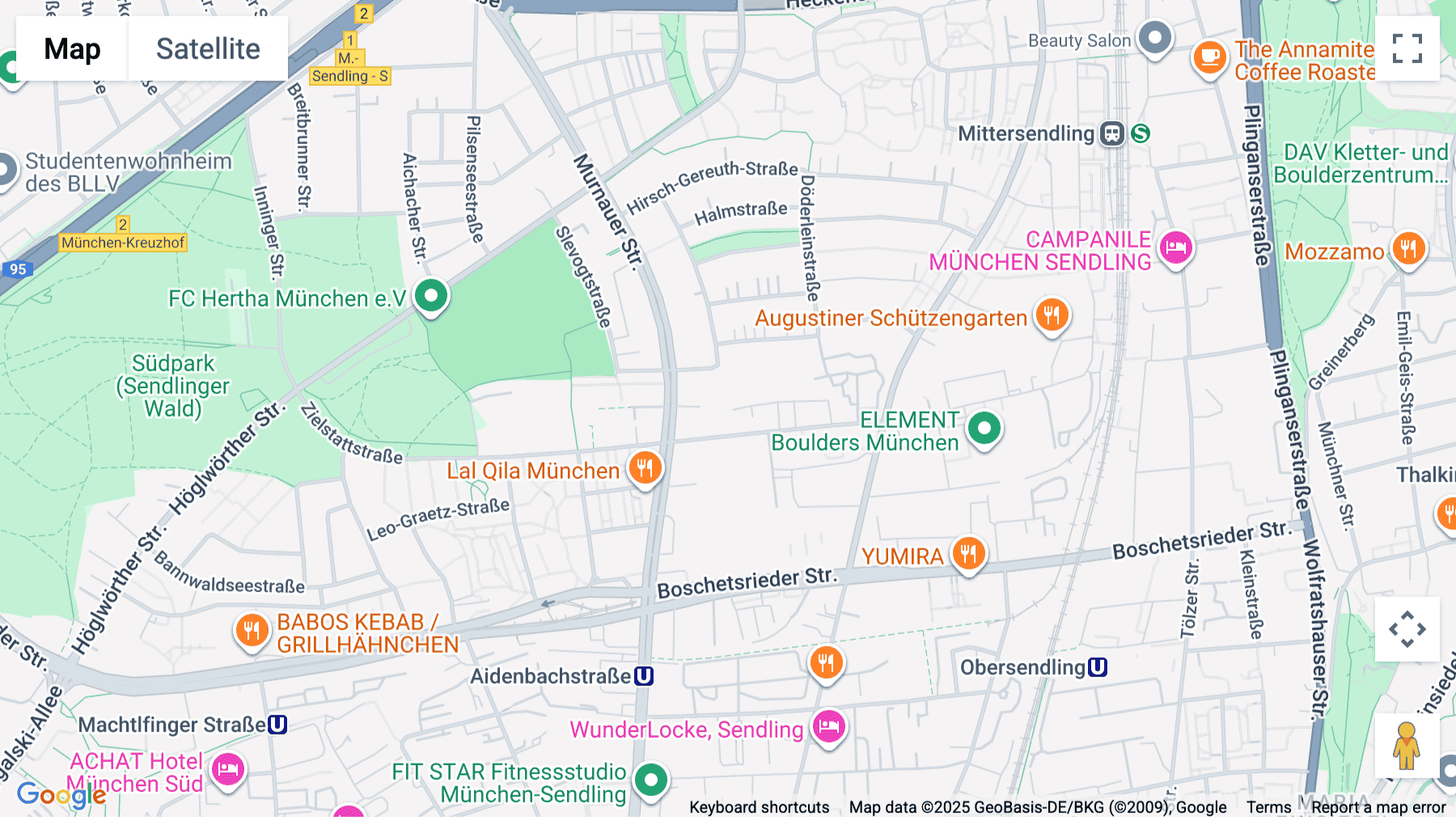 Click for interative map of Zielstattstraße 42, Munich