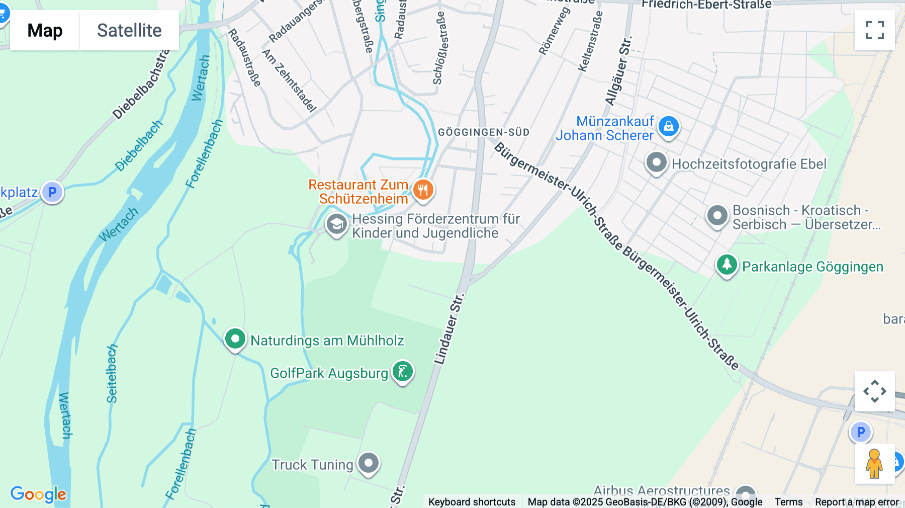 Click for interative map of Am Daytonpark 2, Augsburg