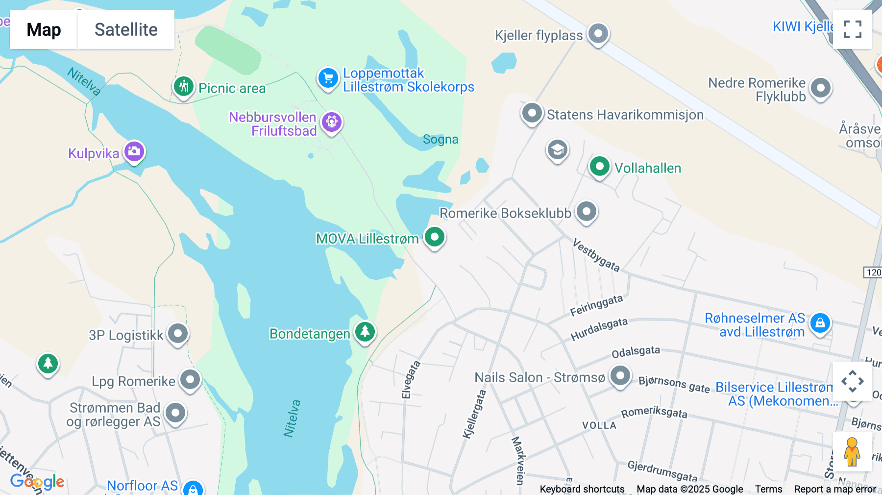 Click for interative map of Elvesvingen 23, Buliding A, 3rd Etasje, Lillestrøm