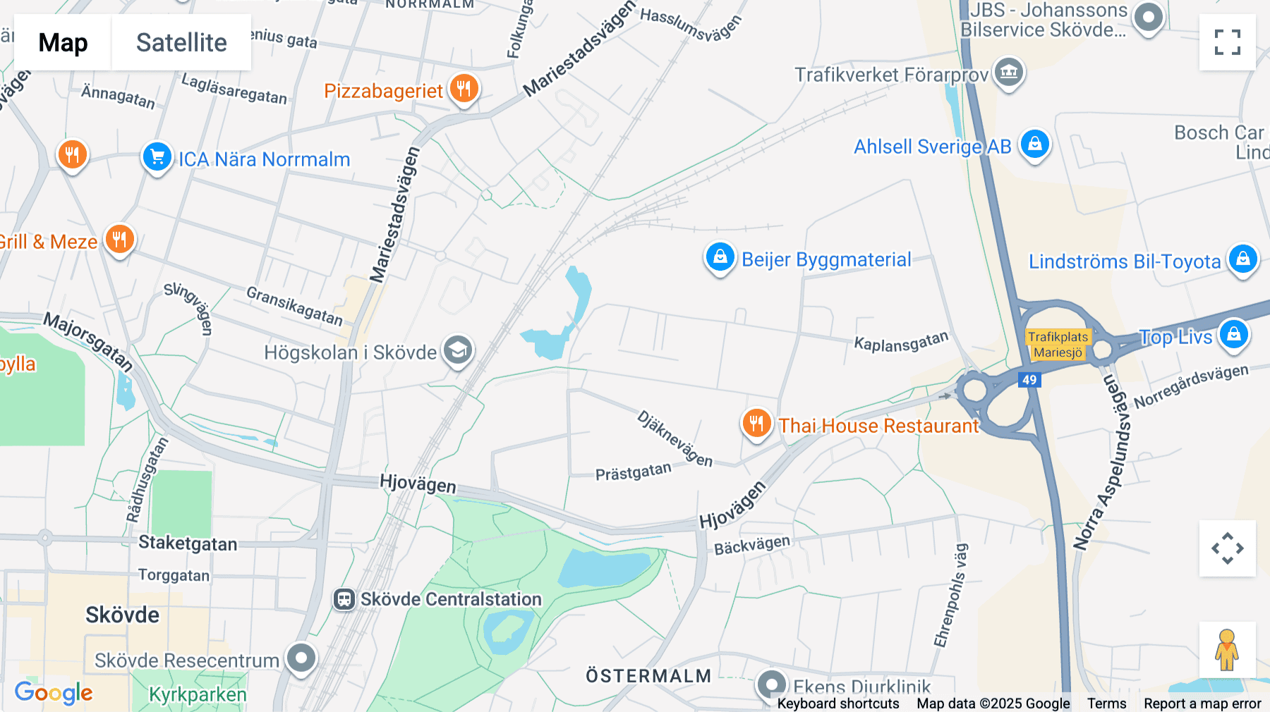 Click for interative map of Kaplansgatan 16 D, Entréplan & Våning 1, Skovde