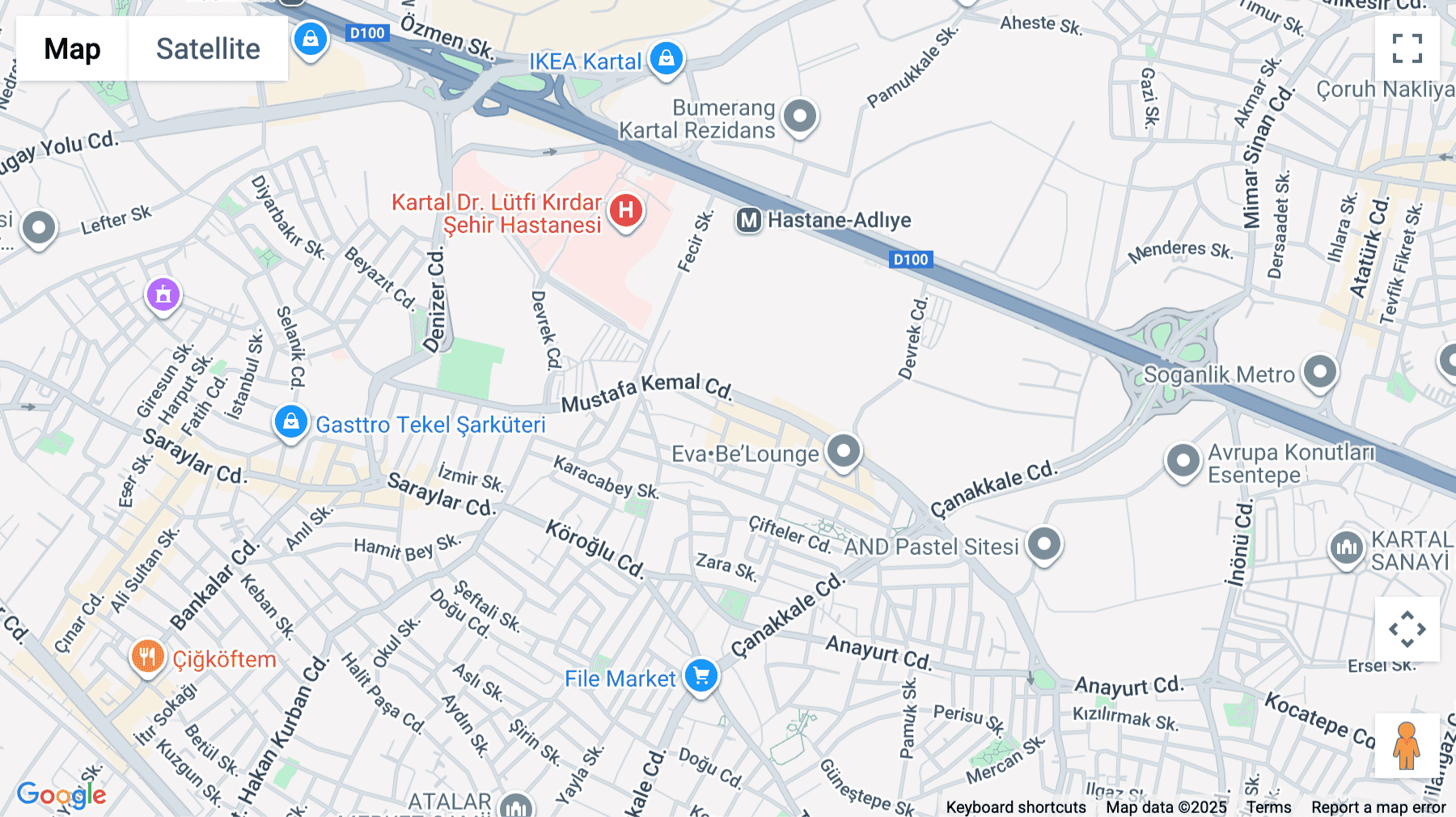 Click for interative map of Enderun Sok, Cevizli Mahallesi, Kartal, Nursanlar Plaza A Block 1-2-3-4 Nolu Bagimsiz, Istanbul