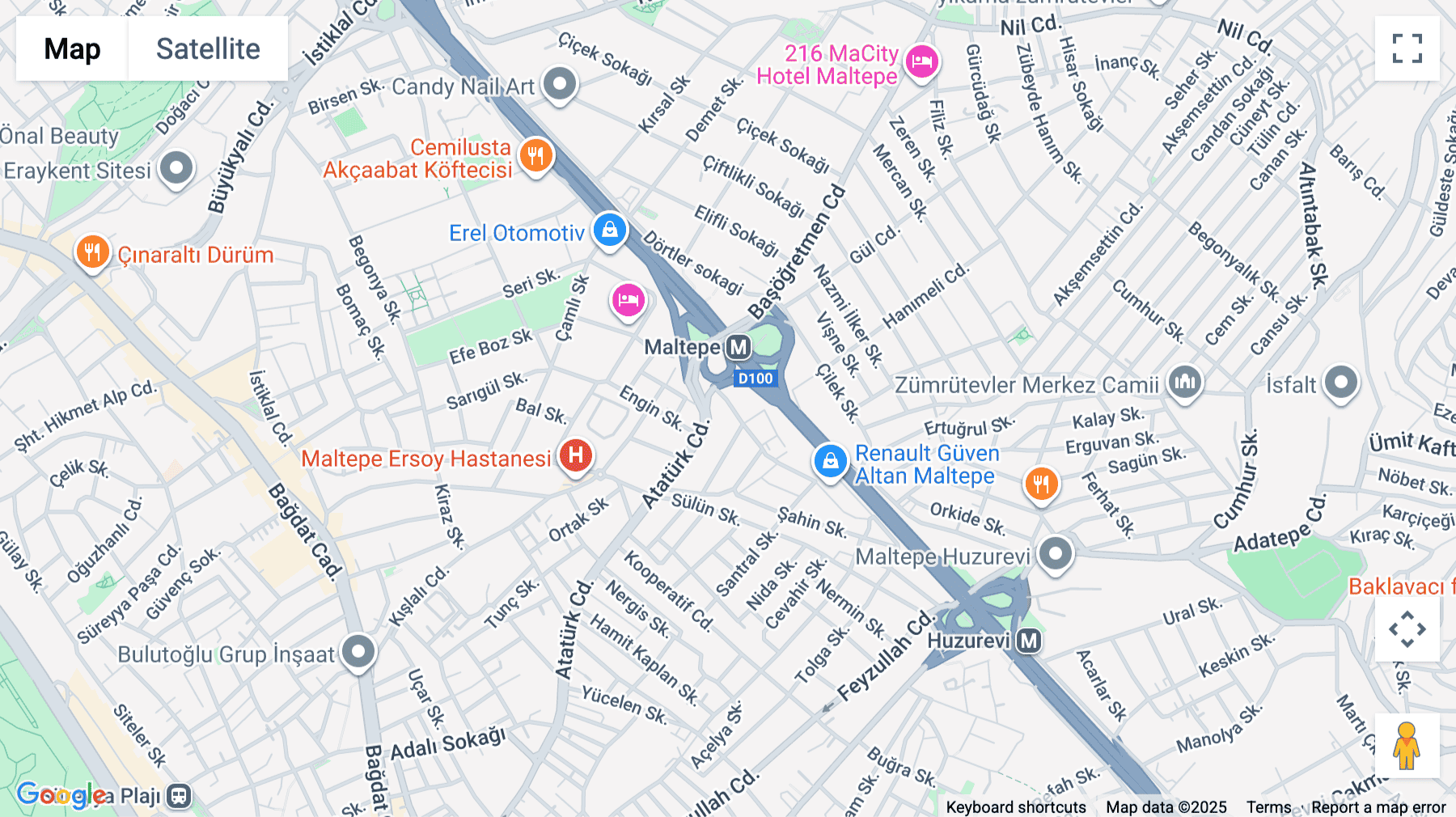 Click for interative map of Malte Plaza No: 35/65, Maltepe, Baglarbasi Mah. Sakarya SK., Istanbul