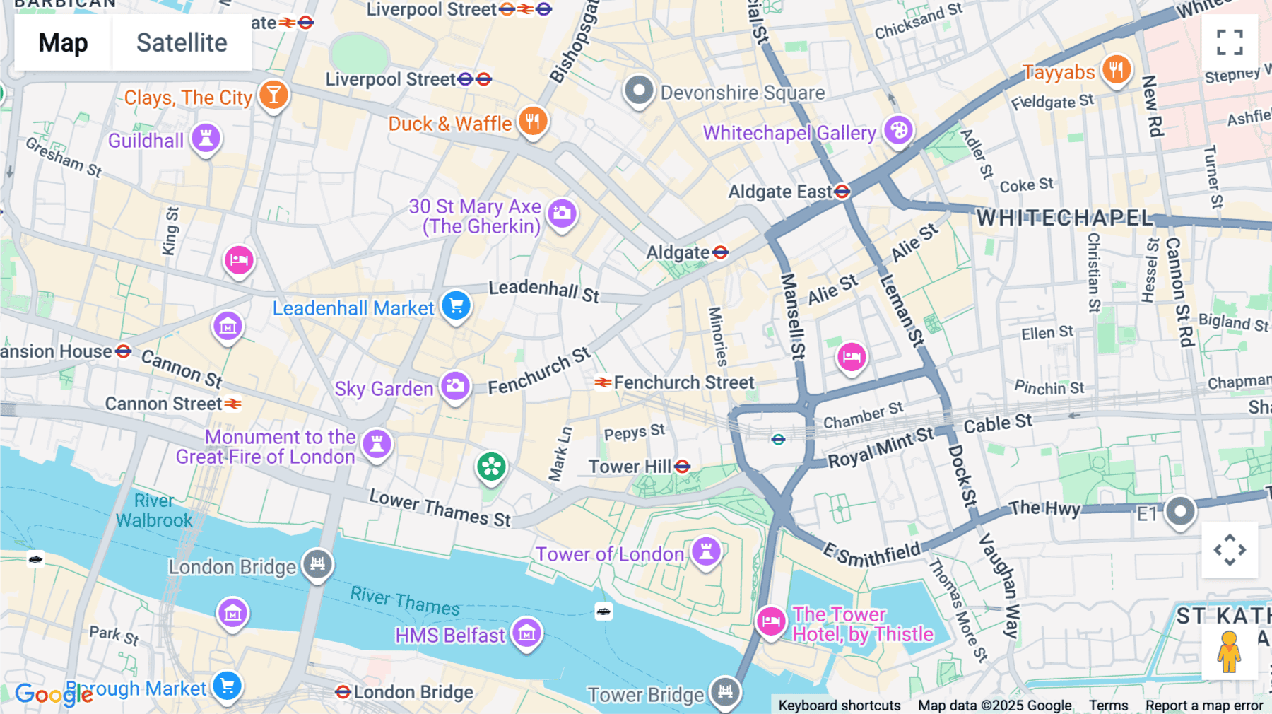 Click for interative map of 3 Lloyd’s Avenue, London
