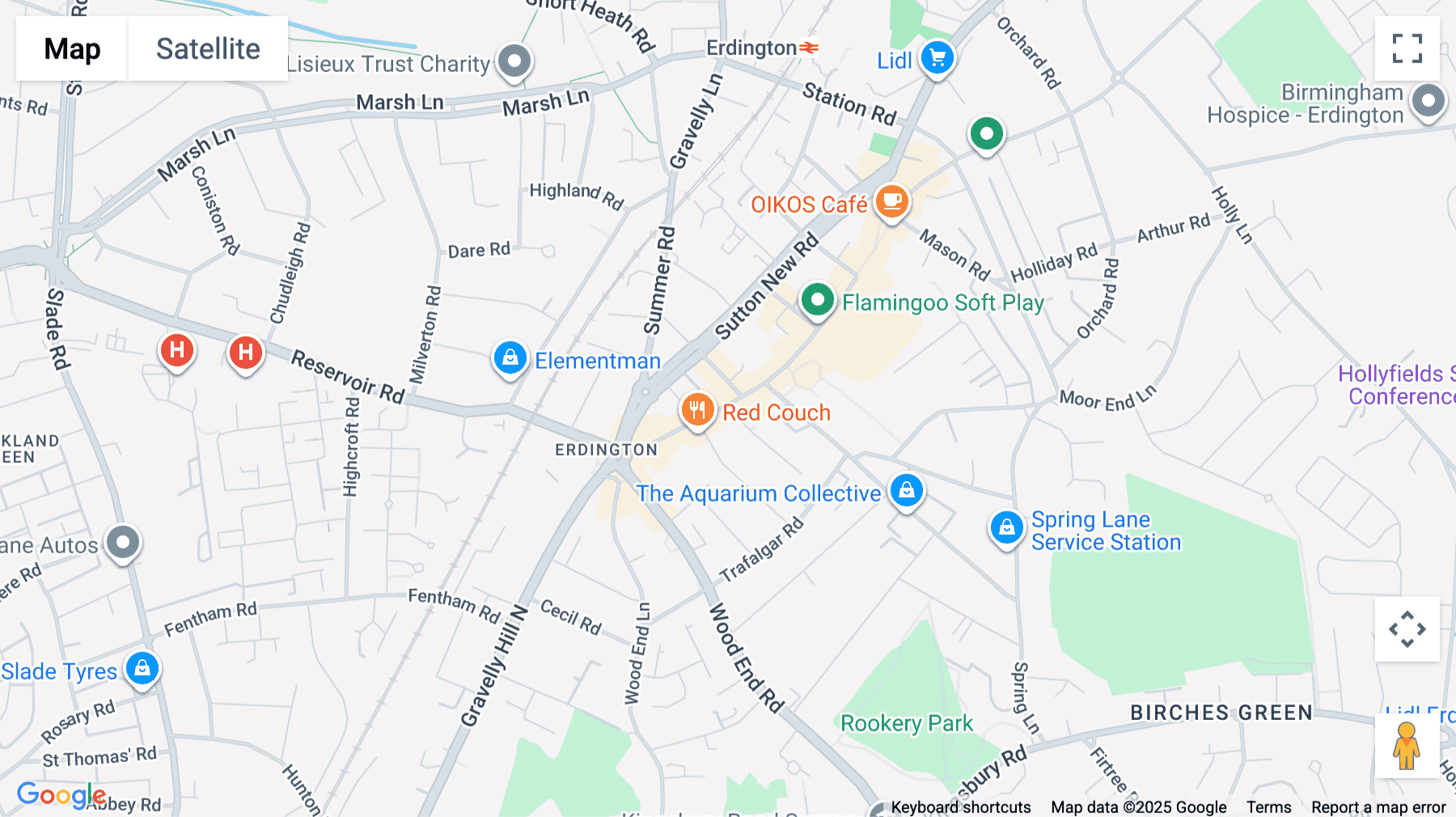 Click for interative map of Harriet House, 118 High Street, Erdington, Birmingham, Birmingham