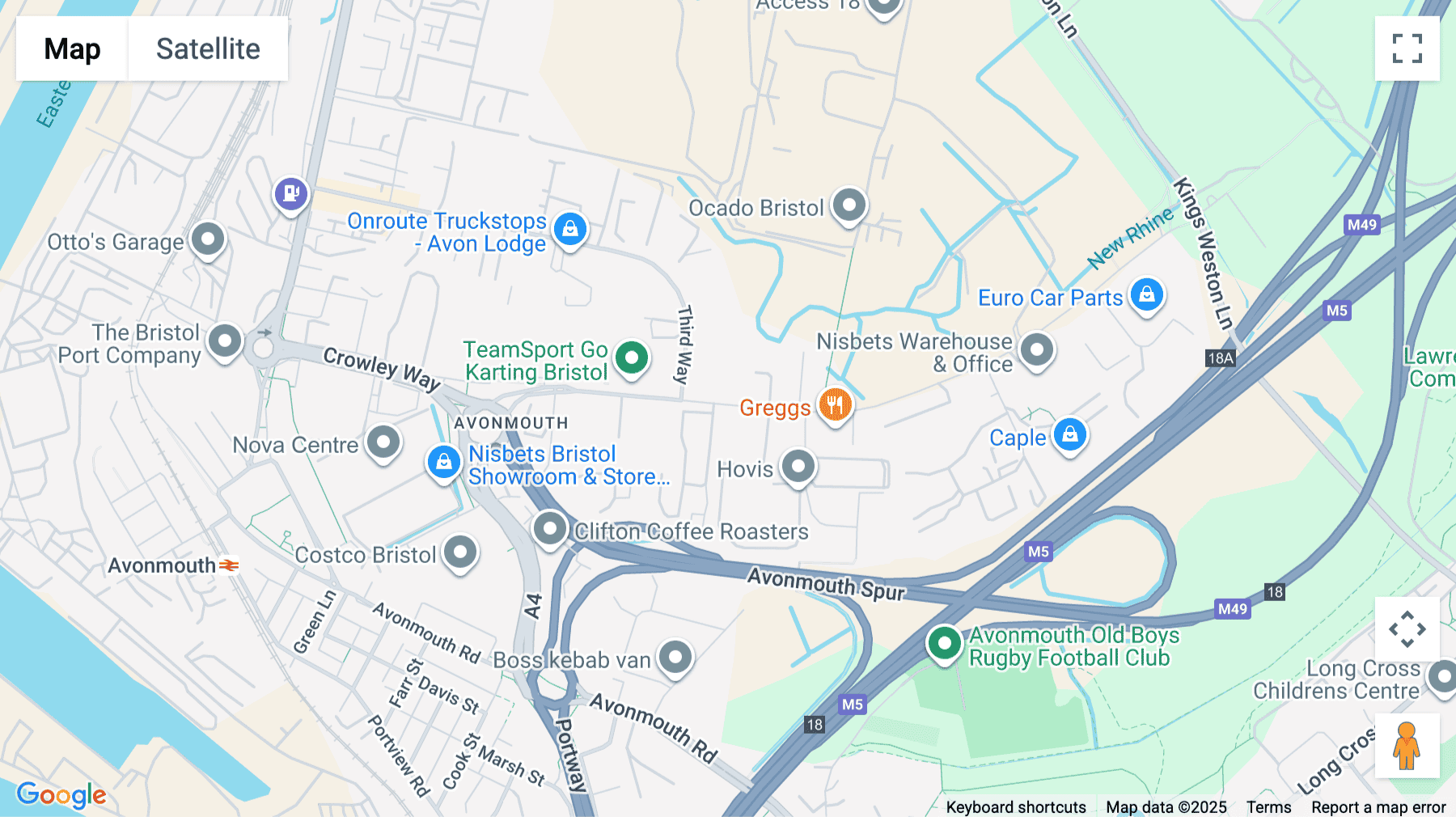 Click for interative map of Richmond House, Avonmouth Way, Avonmouth, Bristol