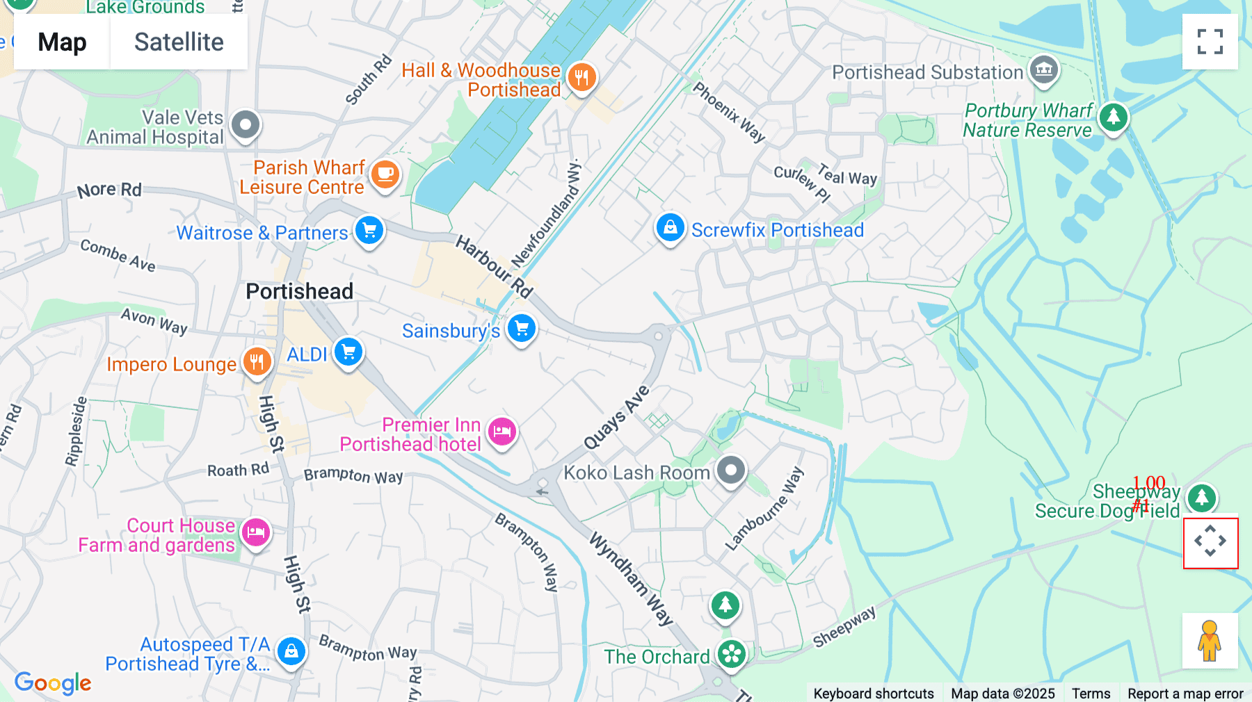 Click for interative map of Kestrel Court, Harbour Road, Portishead, Bristol, Bristol