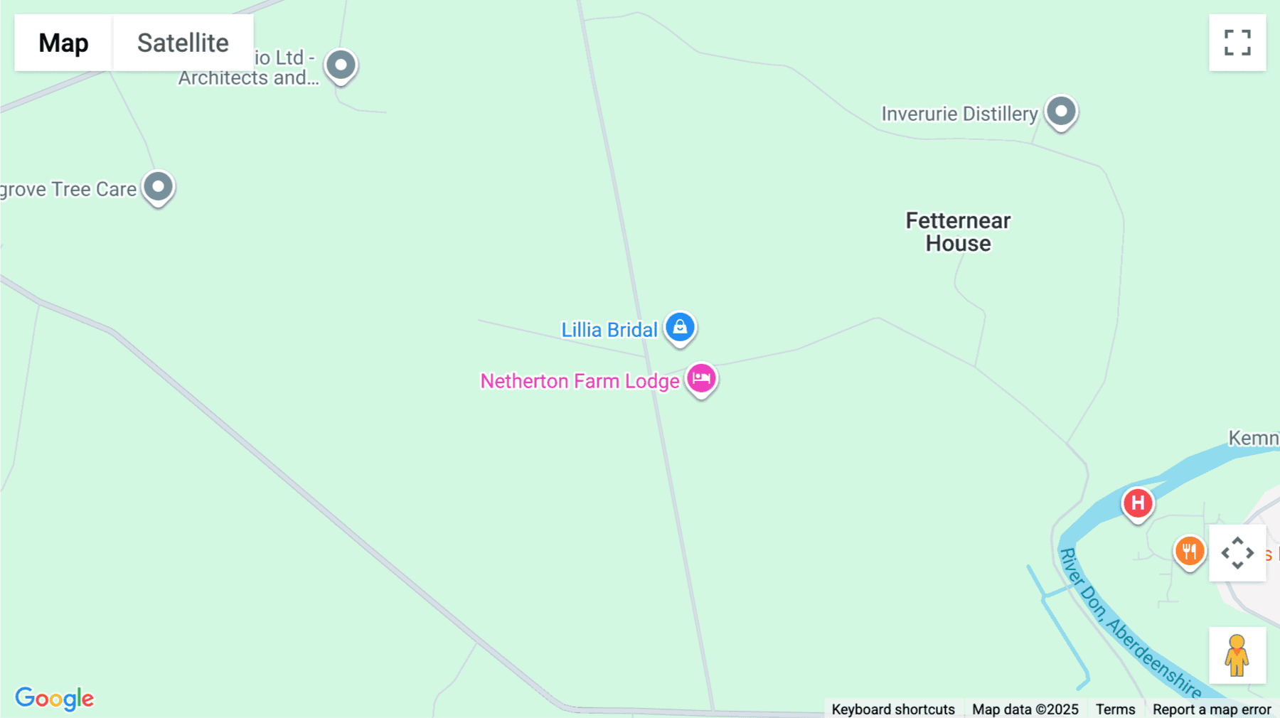 Click for interative map of Netherton Rural Business Centres, Kemnay, Aberdeen
