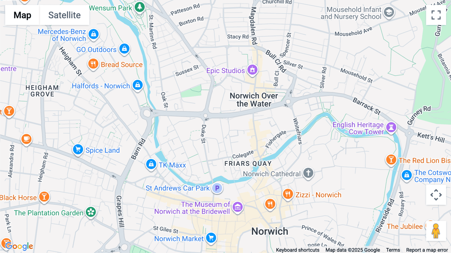 Click for interative map of Cavell House & Austin House, Stannard Place, St Crispins Road, Norwich, Norwich