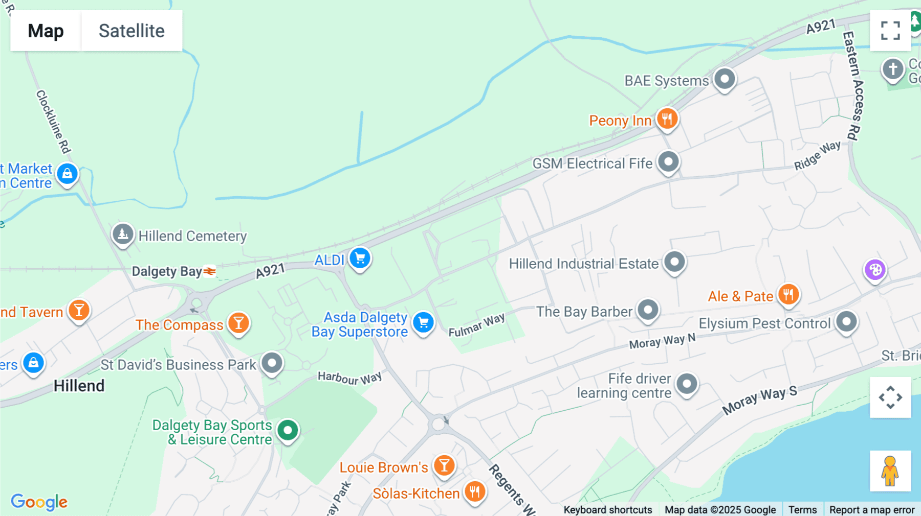Click for interative map of Dalgety Bay, Ridge Way, Dalgety Bay, Fife, Dunfermline