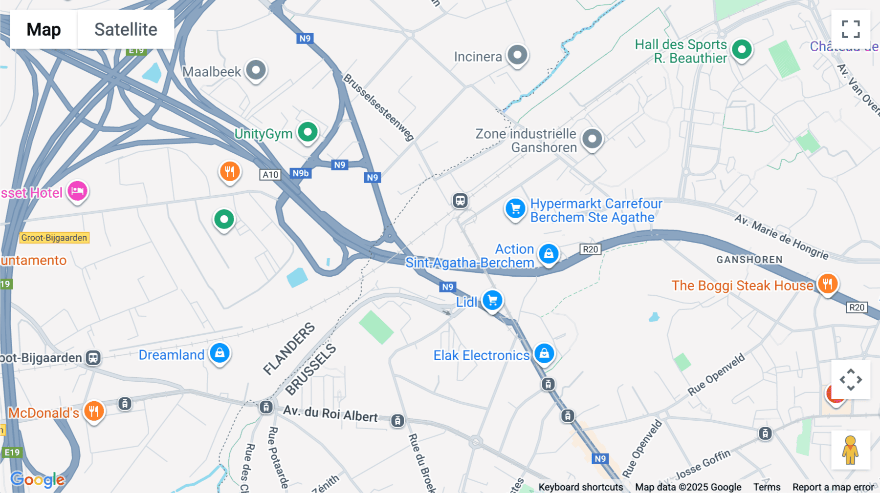 Click for interative map of 6th Floor, Bridge Building,584 Charles-Quint avenue, Brussels, Brussels