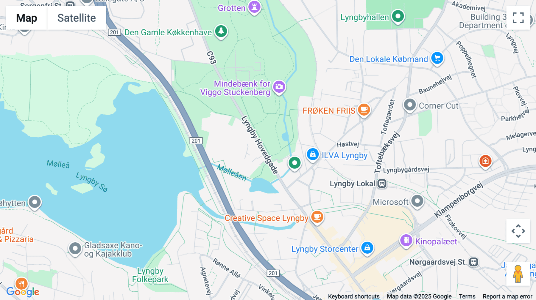 Click for interative map of Lyngby Hovedgade 10, Lyngby