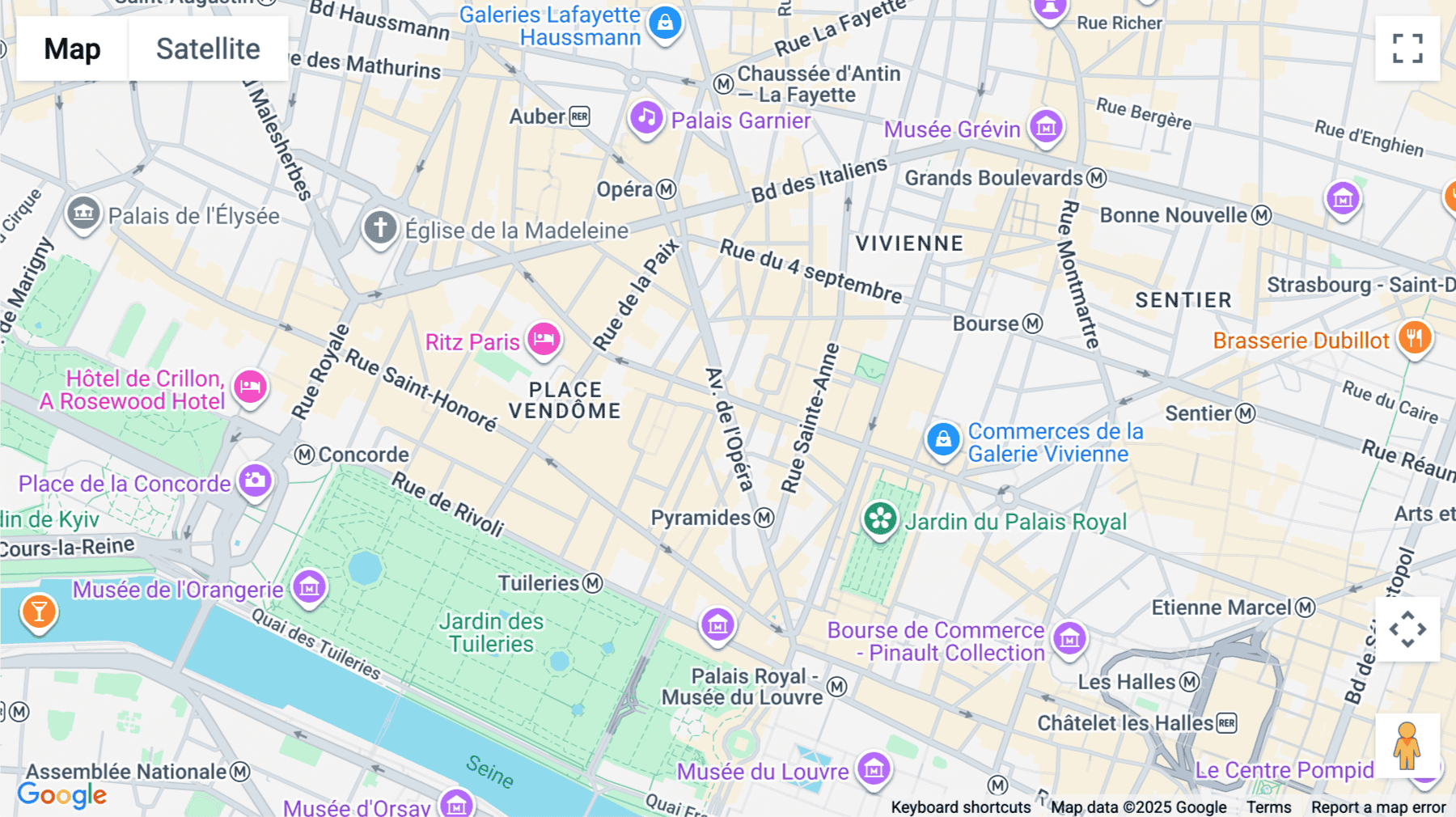 Click for interative map of 27, avenue, de l'Opéra, Paris, Paris