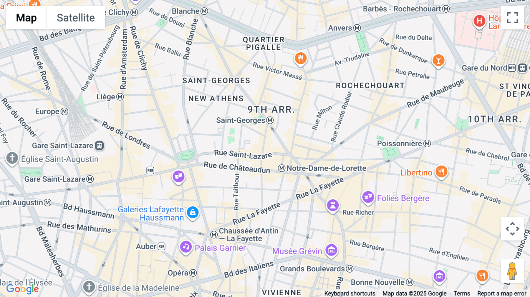 Click for interative map of 26-28 Rue de LONDRES, Paris, Paris