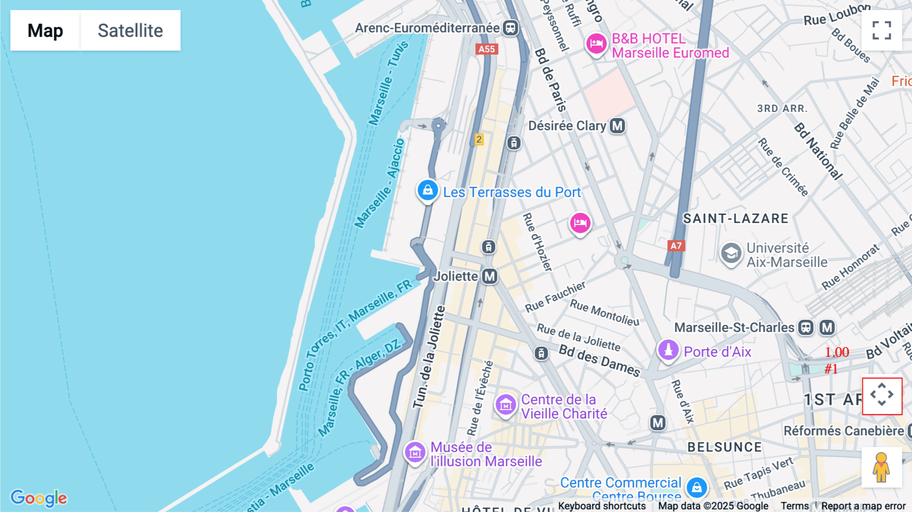 Click for interative map of Espace Provence, Les Docks, Atrium 10.6, 10 Place de la Joilette, Marseille, Marseille