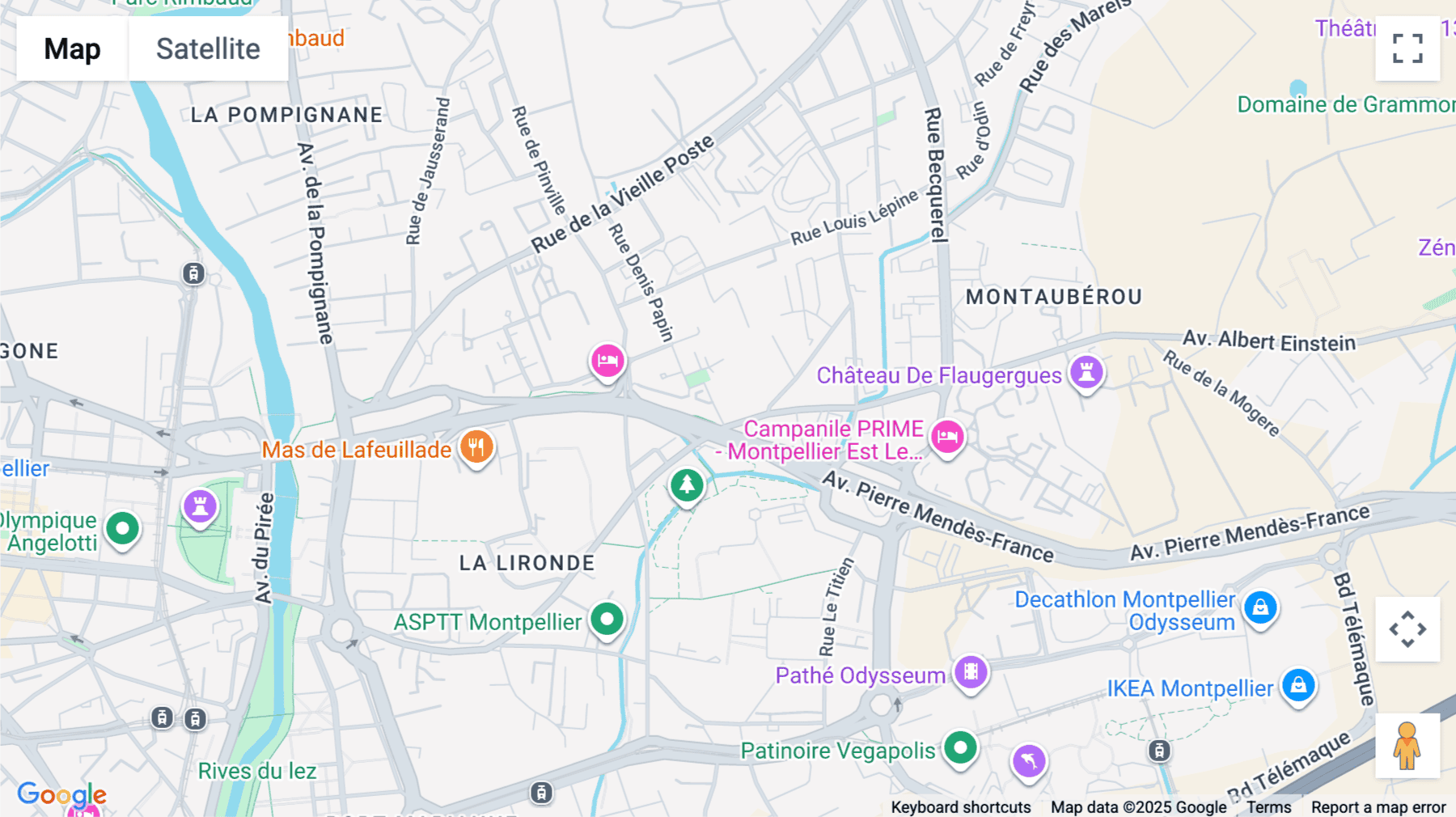 Click for interative map of 450 Rue Baden Powell, Montpellier, Montpellier
