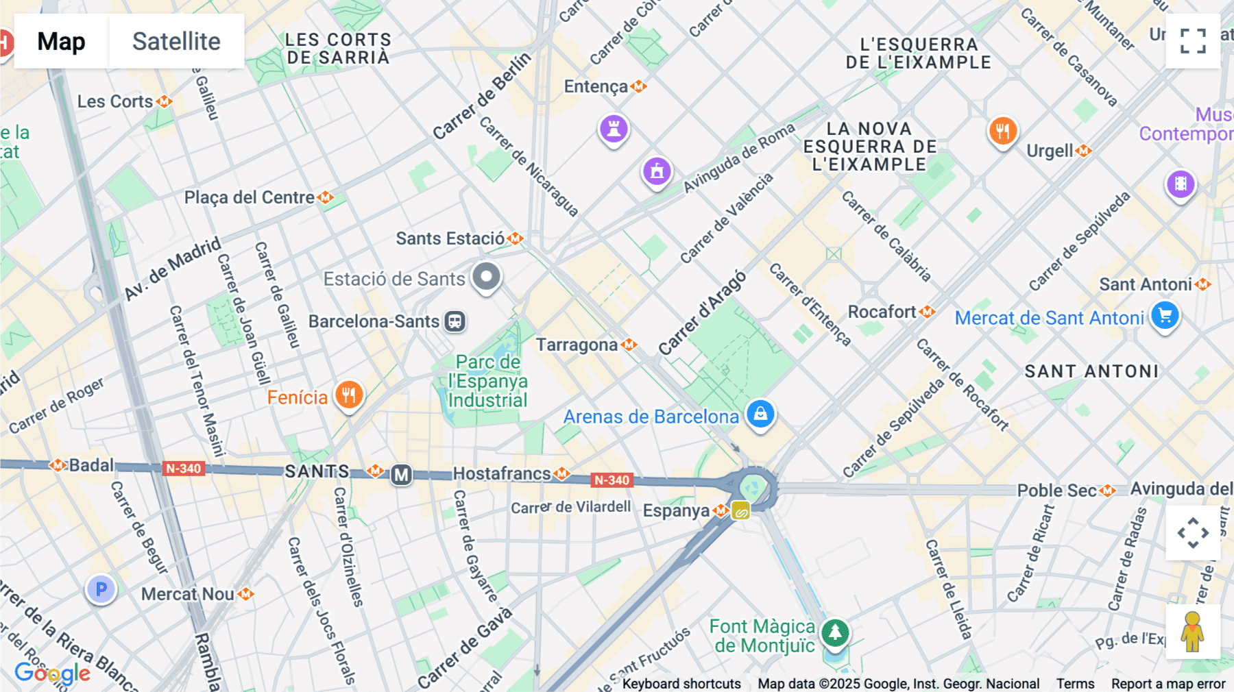 Click for interative map of 4th Floor, Torre NN ,C/ Tarragona 157, Barcelona, Spain, Barcelona