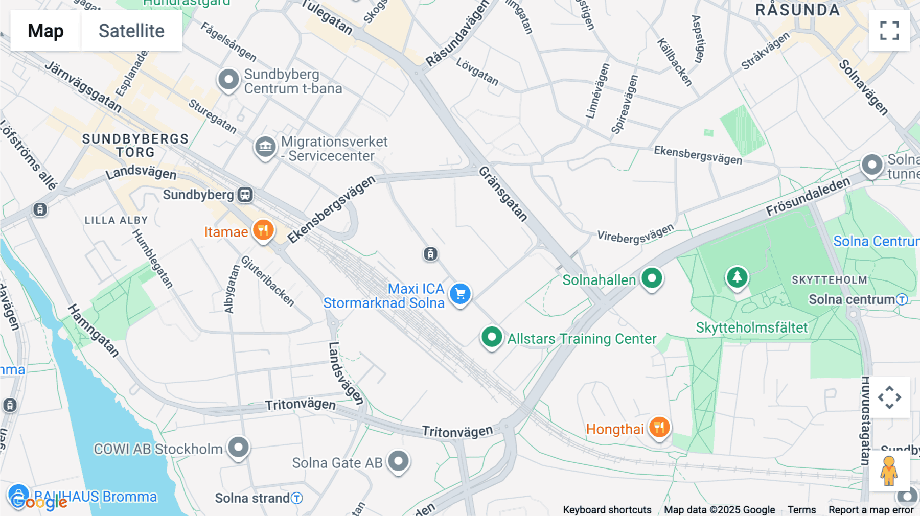 Click for interative map of Solna Business parks, Vetsarvägen 15 2tr, Solna, Solna