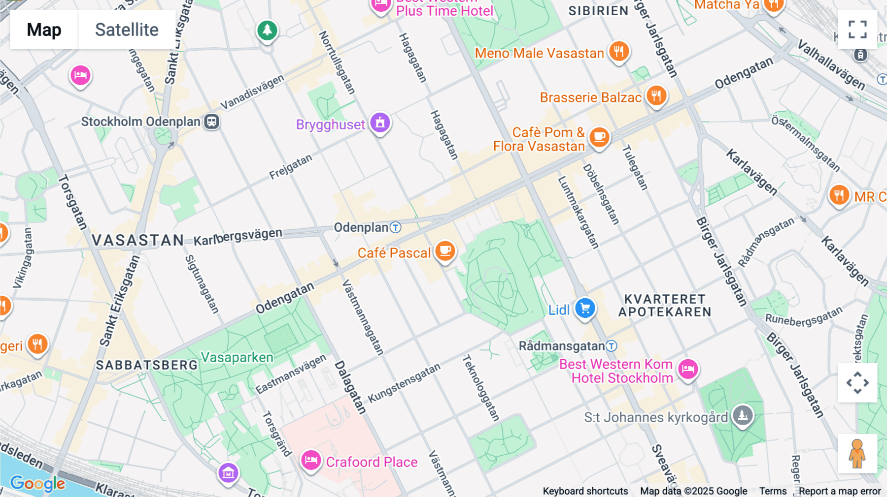 Click for interative map of Norrtullsgatan 6, Stockholm, Stockholm