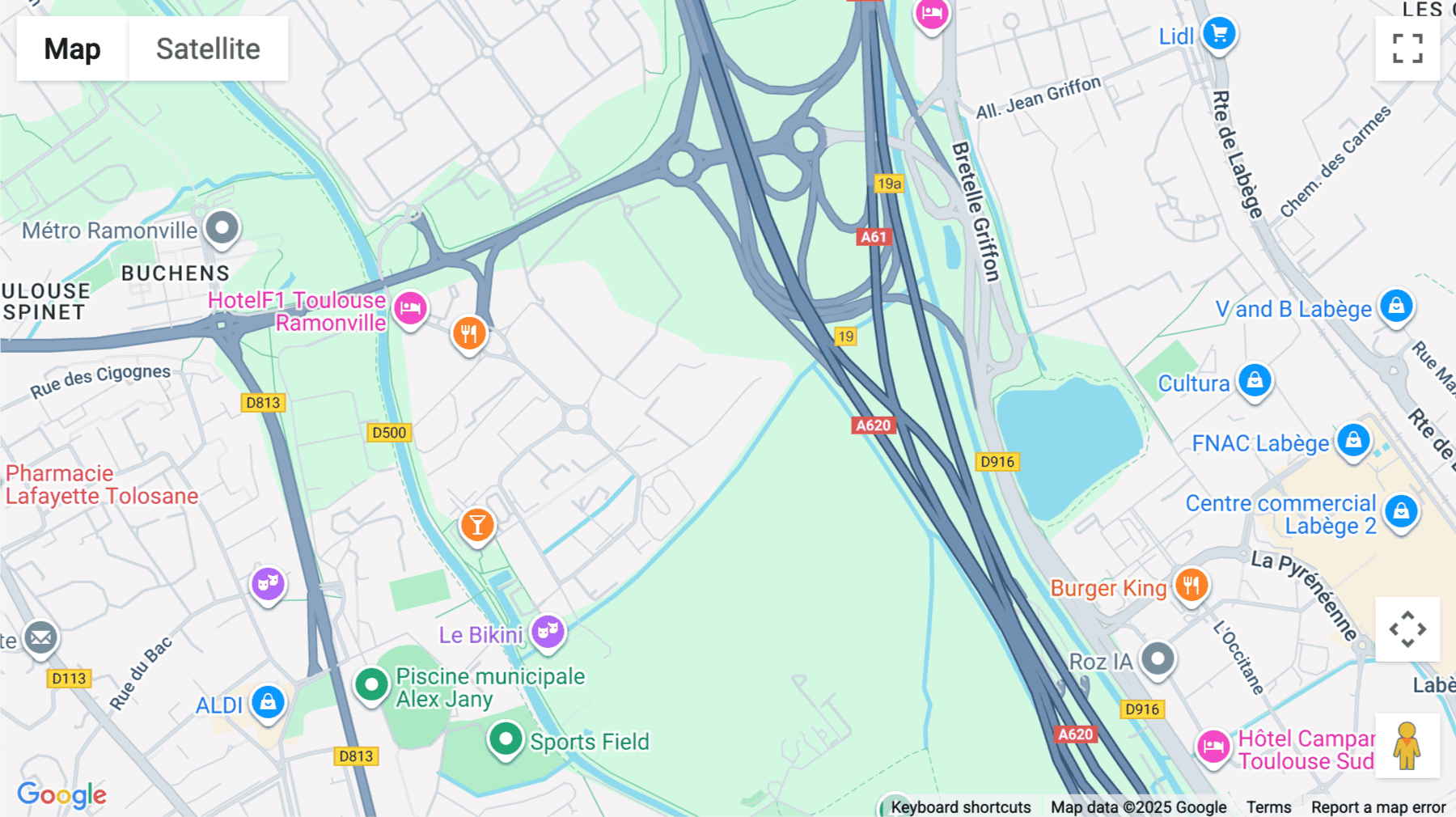 Click for interative map of 16 Avenue de l’Europe, Ramonville Saint Agne, Toulouse, Toulouse
