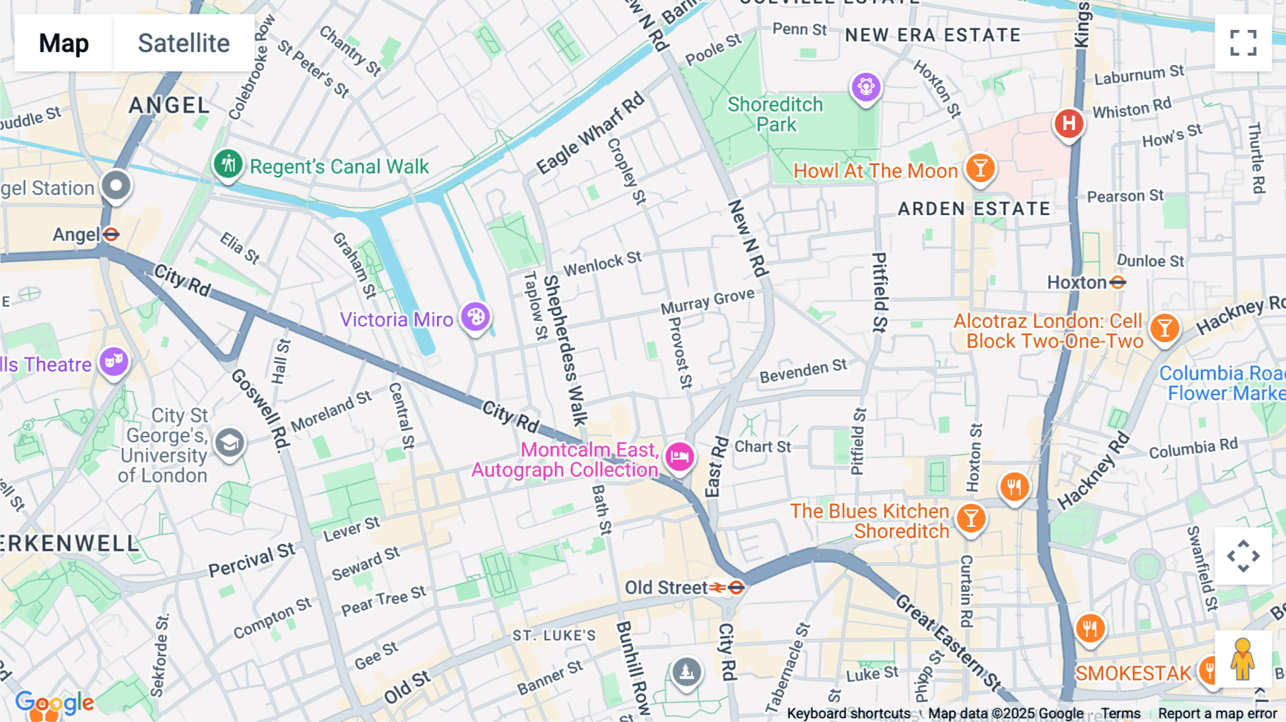 Click for interative map of Eagle House, 161 City Road, London, London
