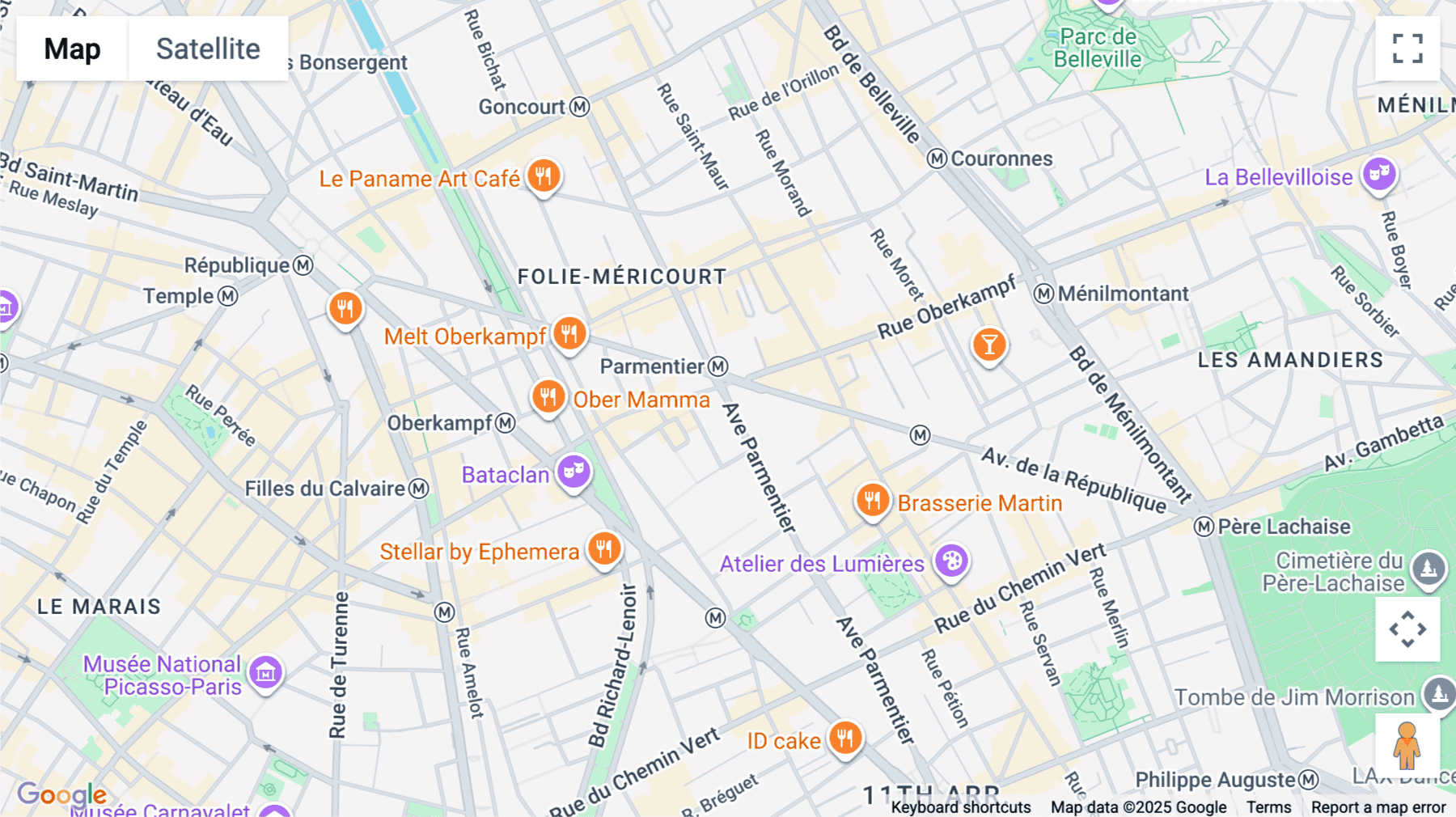 Click for interative map of 75 – 77, avenue Parmentier, Paris, Paris Ile de France, Paris