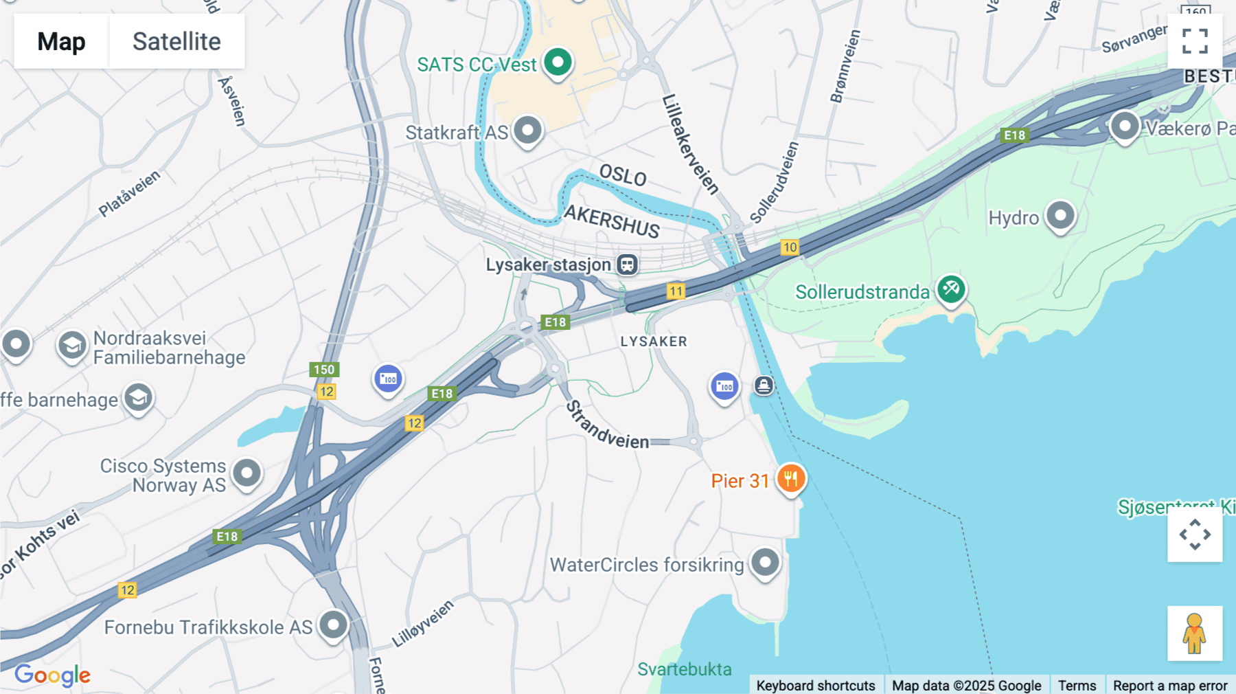 Click for interative map of Norway Lysaker, 3rd Floor, Lysaker Torg 5, 1366 Lysaker, Lysaker, Noway, Lysaker