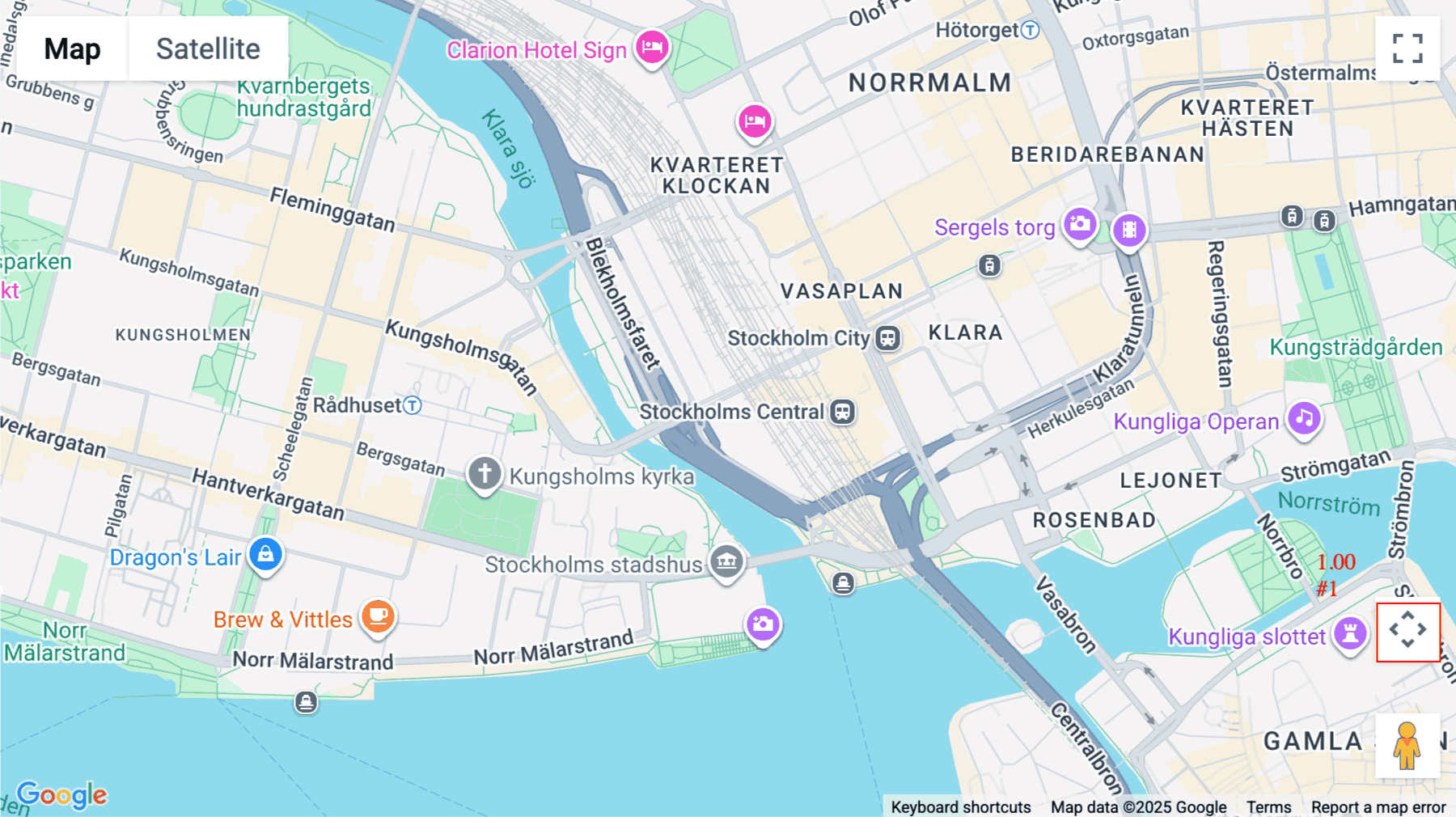 Click for interative map of Waterfront Building, Klarabergsviadukten 63, Stockholm