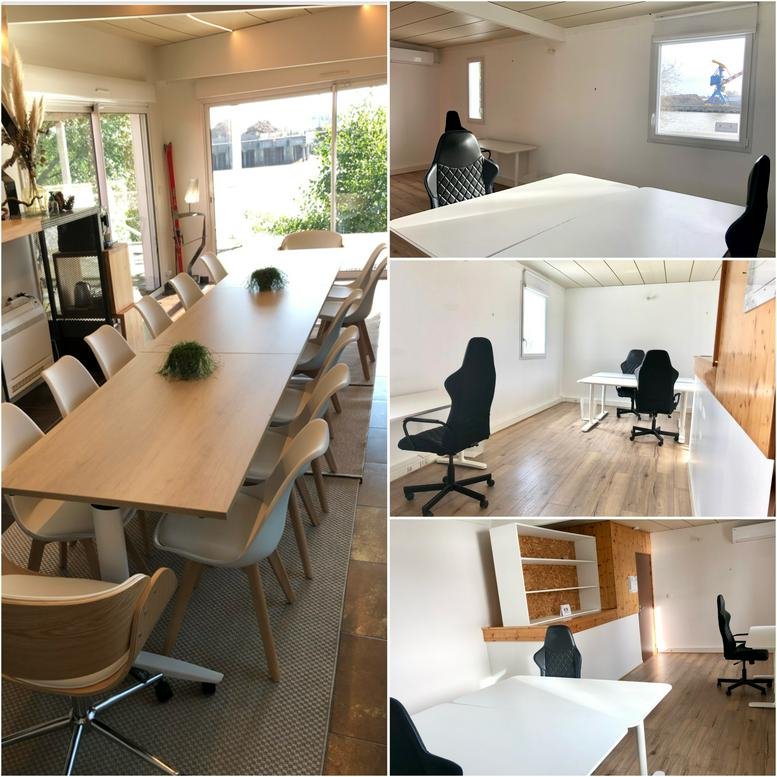 Meeting room and modern office workstations at 45, Quai Emile Cormerais, Bât/ 10&11.