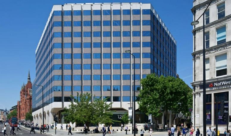 Exterior view of the office building at 120 Holborn, Holborn Circus, Central London, London.