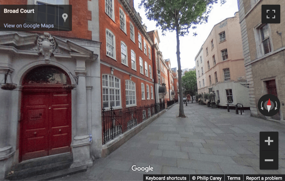 Street View image of 11-13 Broadcourt, Covent Garden