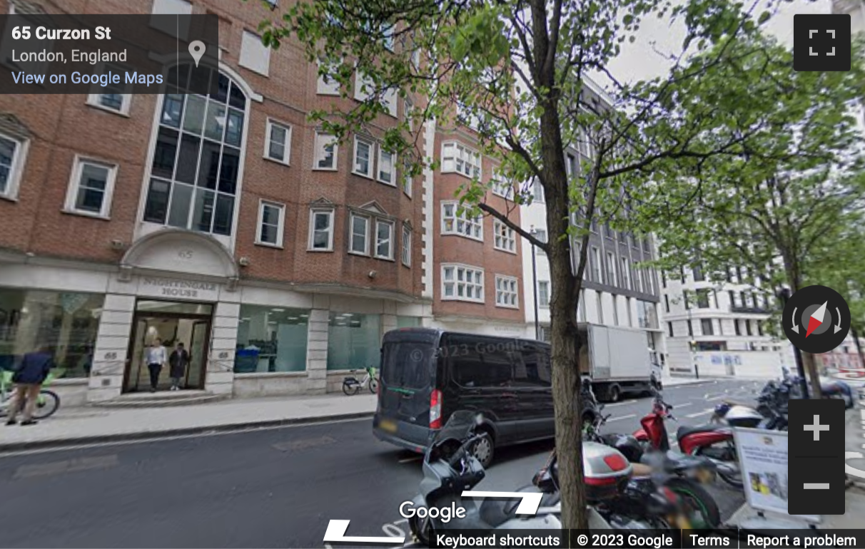 Street View image of W1, 65 Curzon St, Mayfair, London, London Central