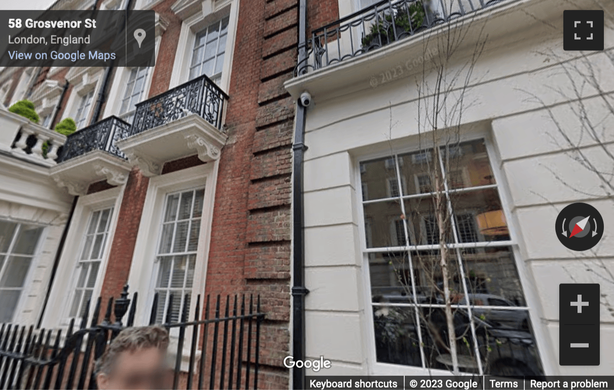 Street View image of 59 Grosvenor Street, Mayfair