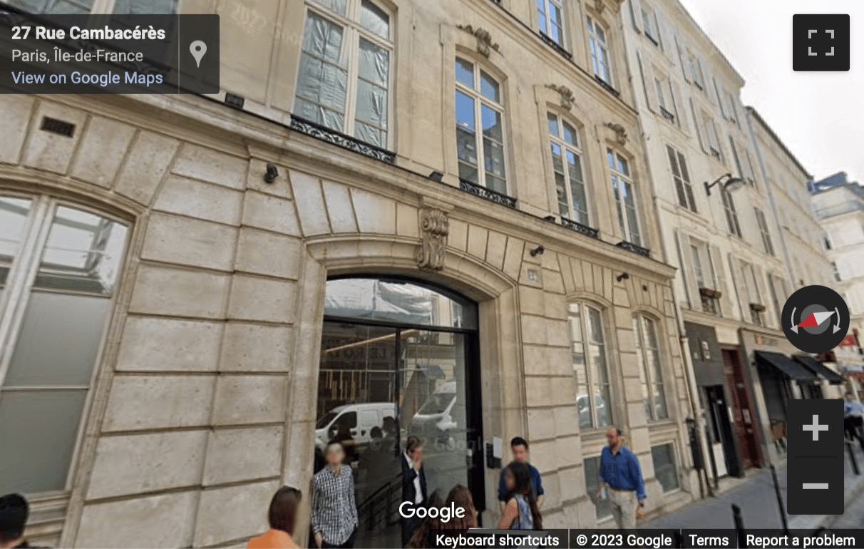 Street View image of 24 rue Cambaceres, Paris